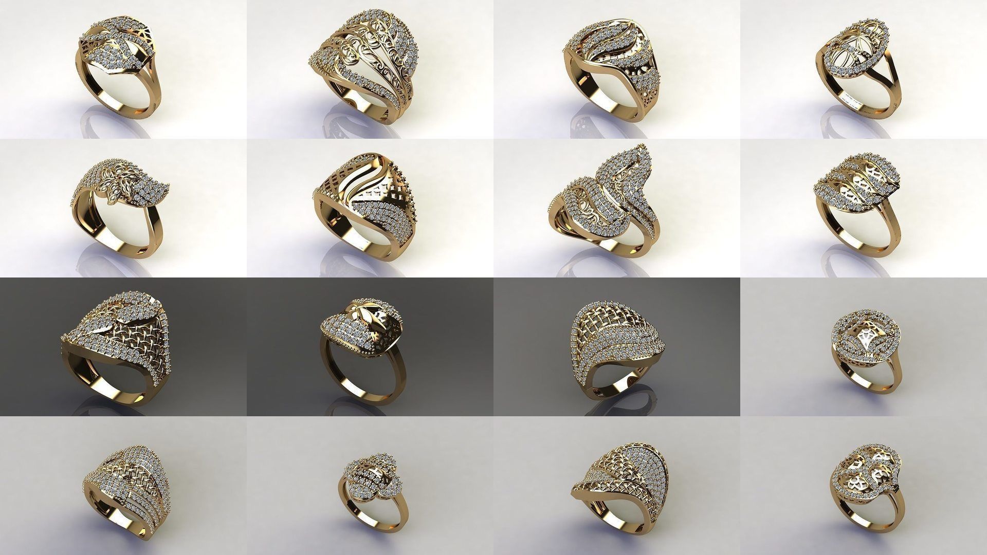 1400 Model Files - Women Ring Womens Rings Plain Models 3DM 3D Model Collection_210