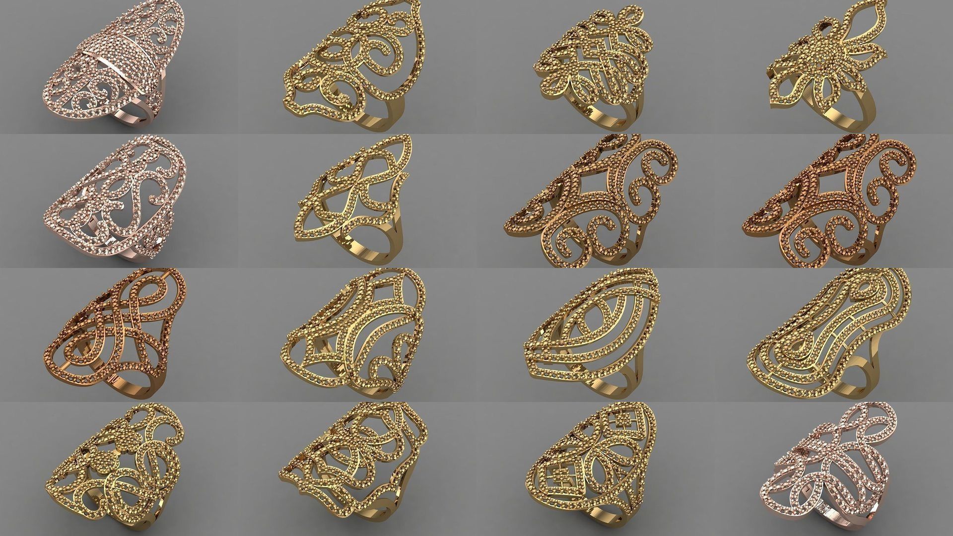 1400 Model Files - Women Ring Womens Rings Plain Models 3DM 3D Model Collection_220