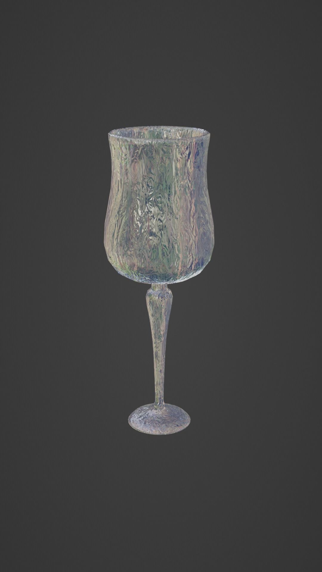 Crystal Drinking Glasses Low-poly 3D model_14