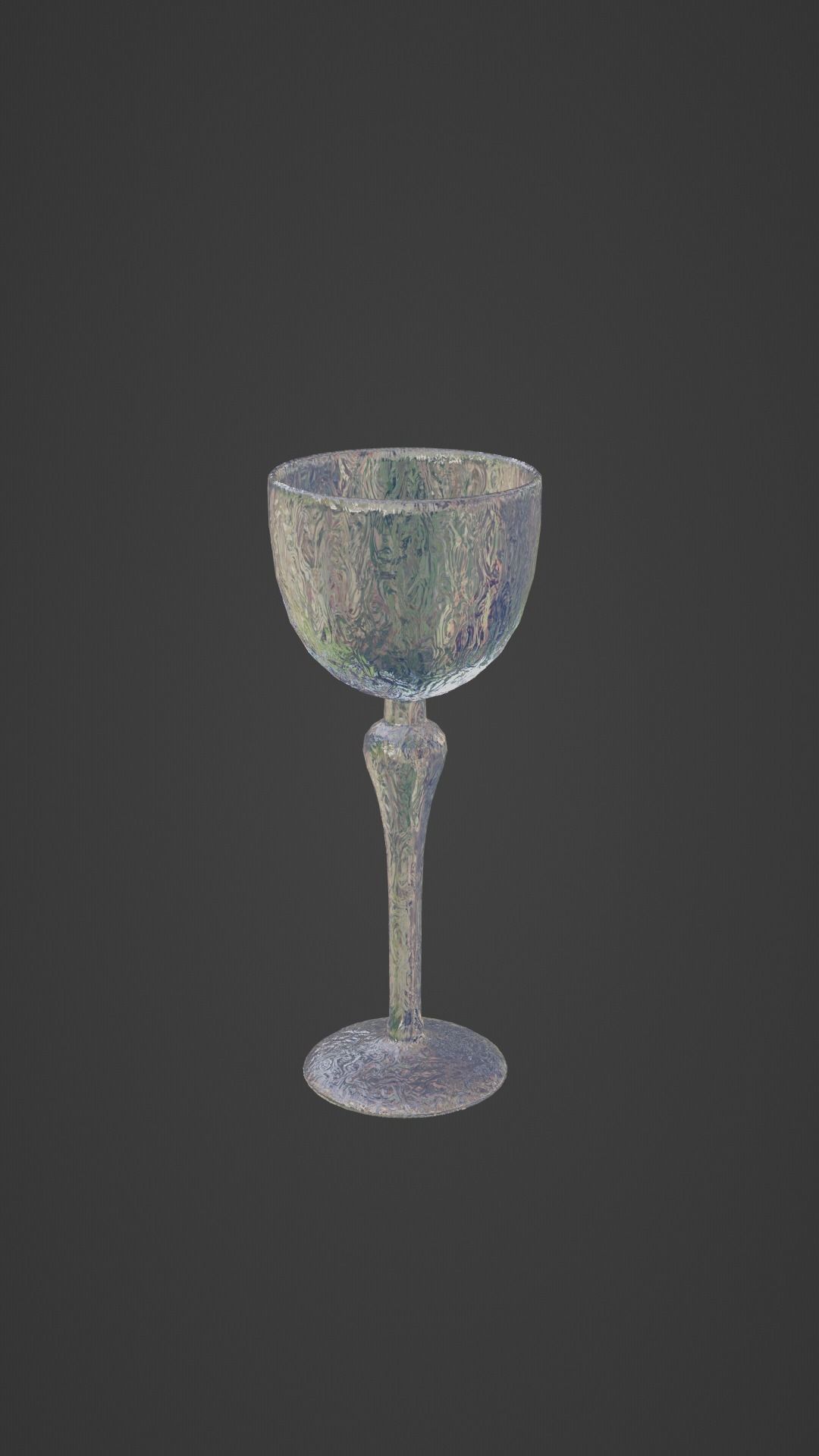 Crystal Drinking Glasses Low-poly 3D model_10