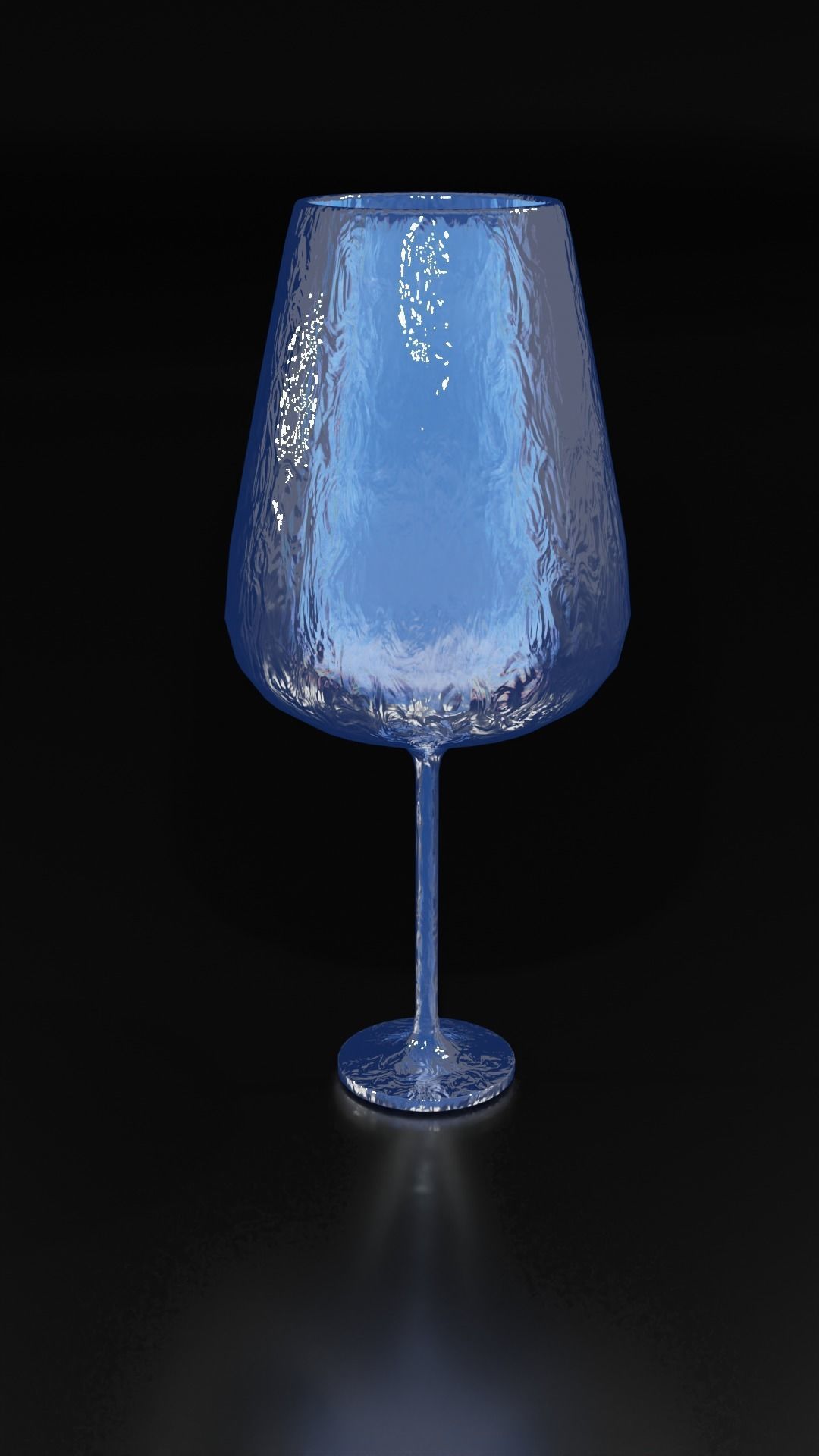 Crystal Drinking Glasses Low-poly 3D model_29