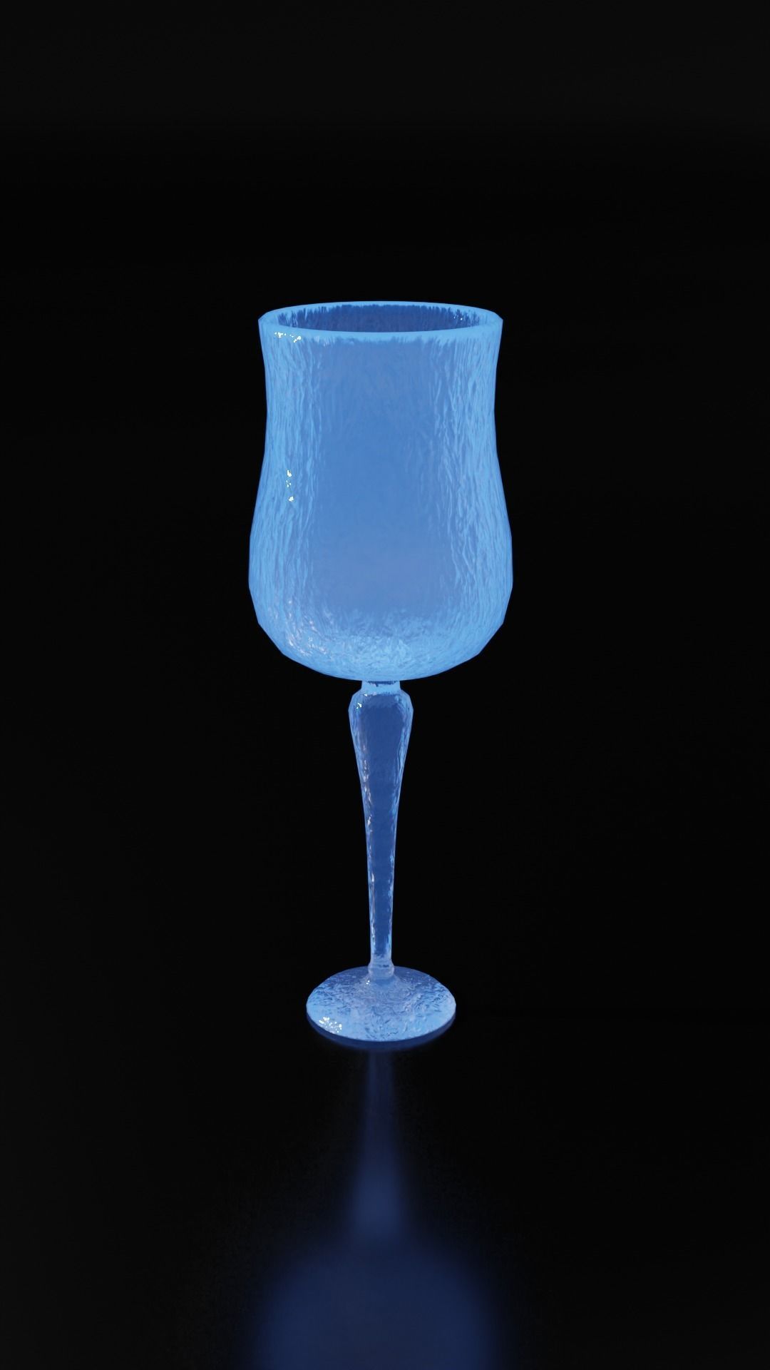 Crystal Drinking Glasses Low-poly 3D model_13