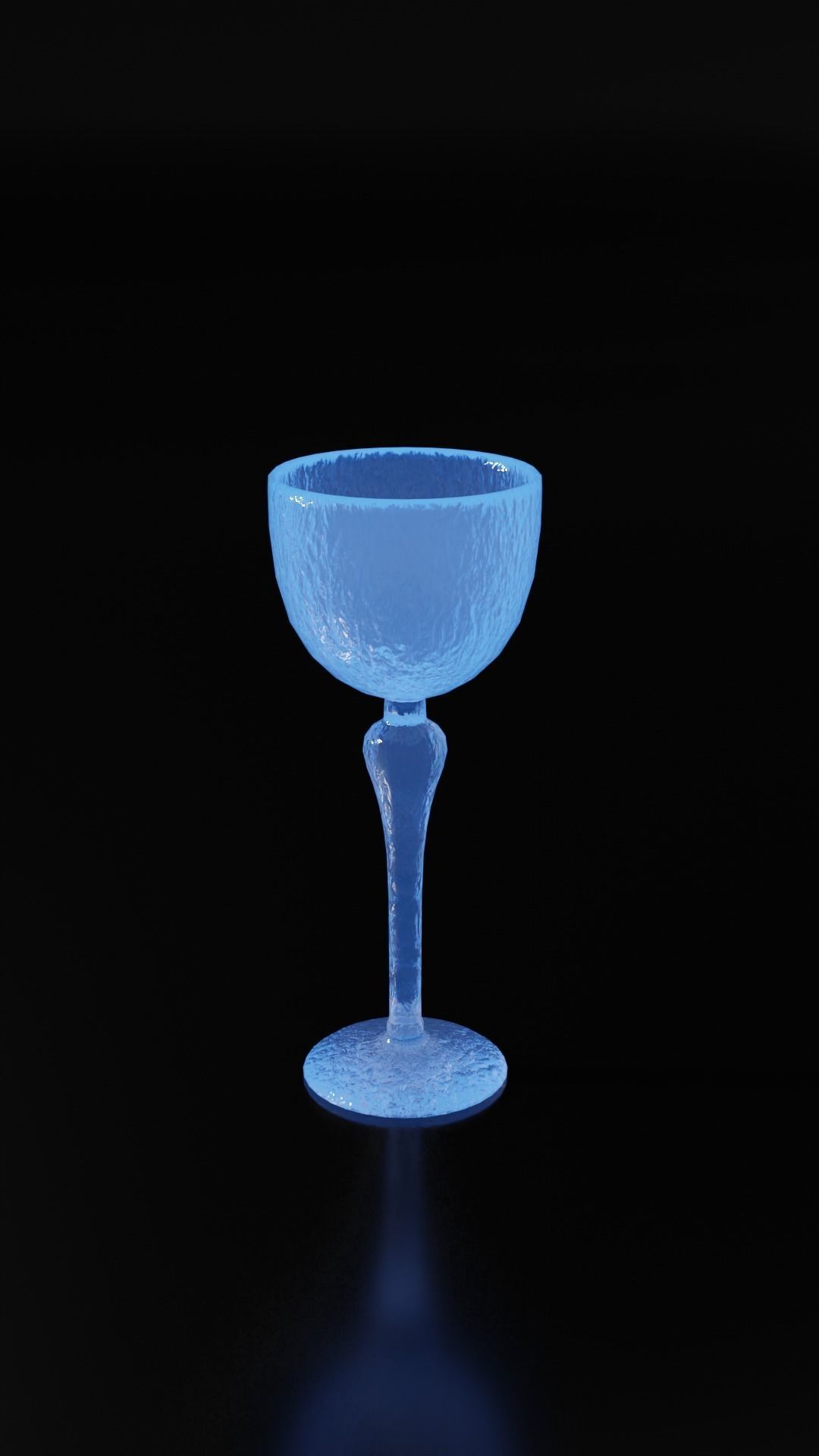 Crystal Drinking Glasses Low-poly 3D model_9