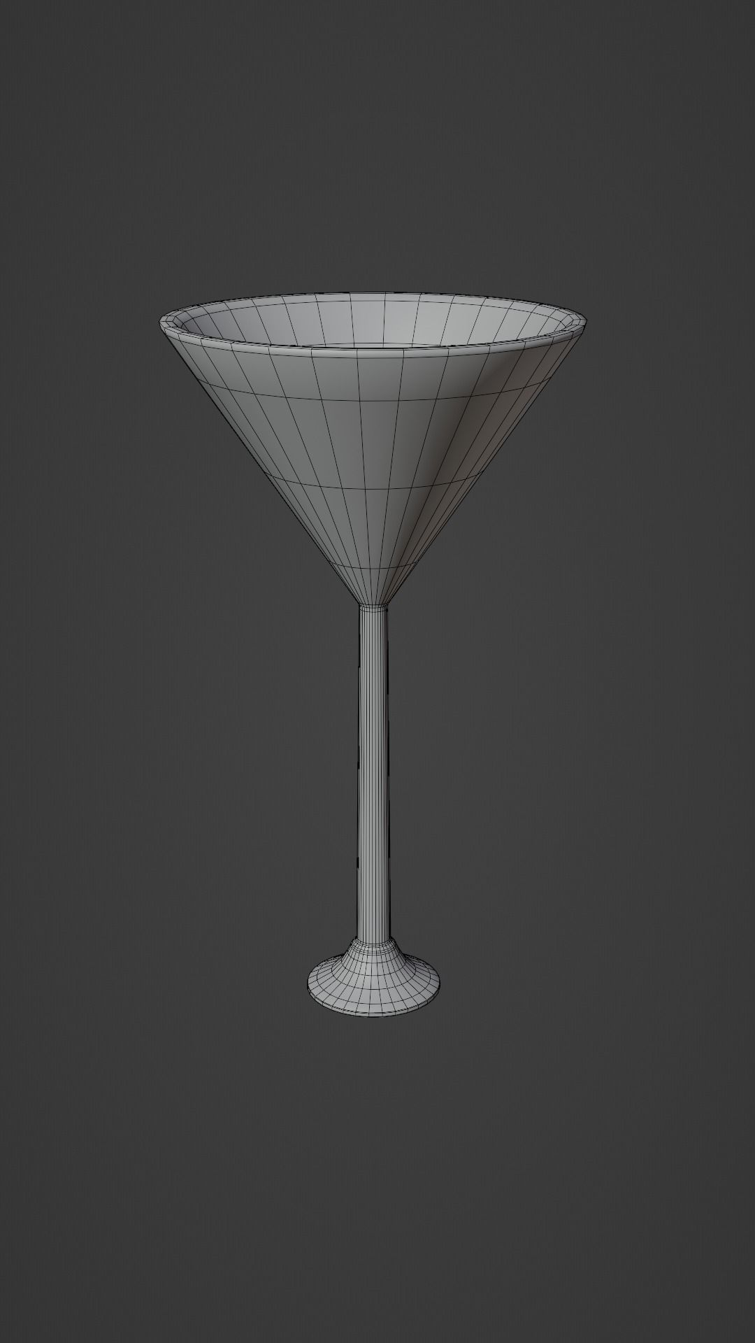 Crystal Drinking Glasses Low-poly 3D model_20