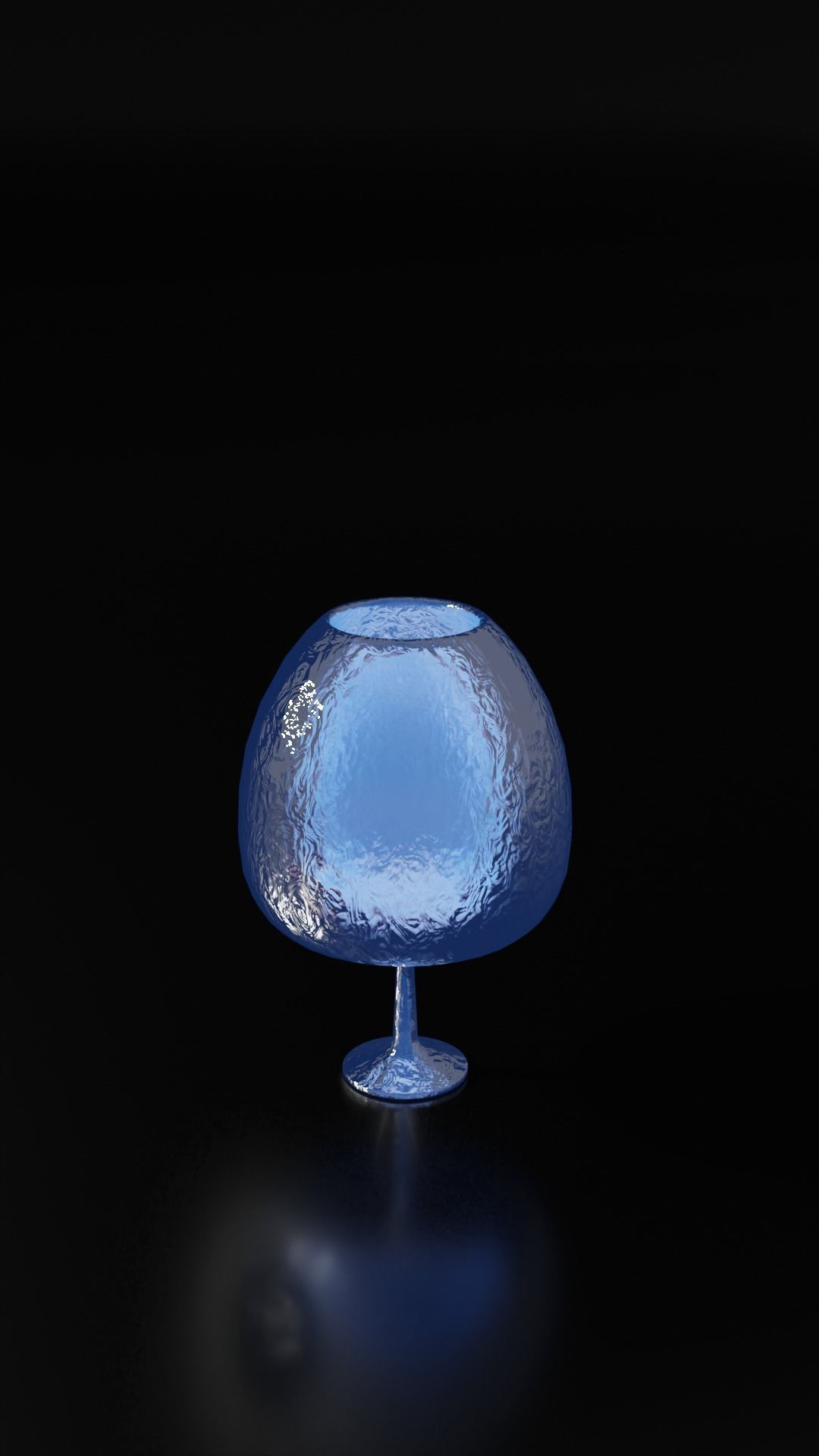 Crystal Drinking Glasses Low-poly 3D model_1