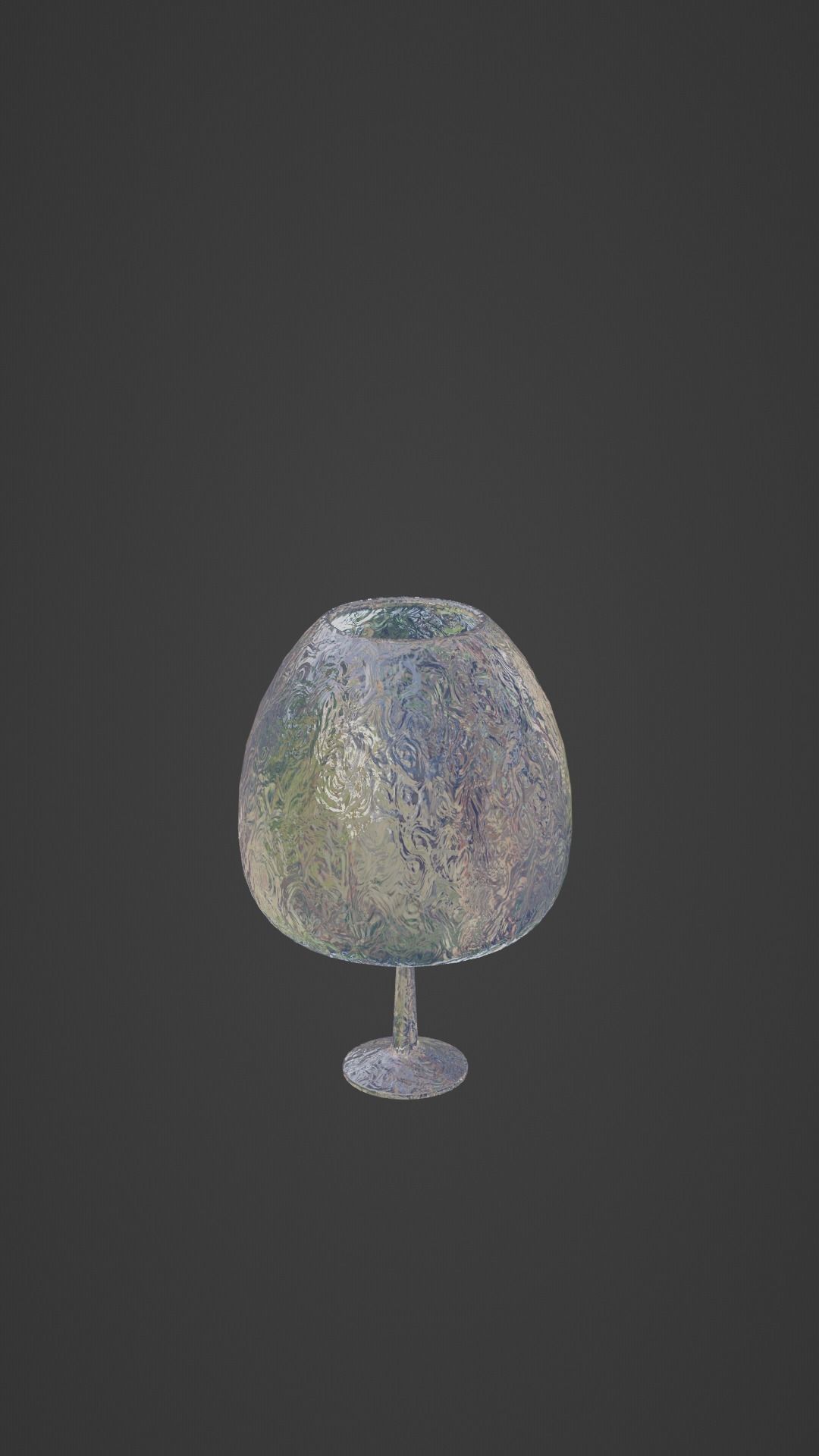 Crystal Drinking Glasses Low-poly 3D model_2
