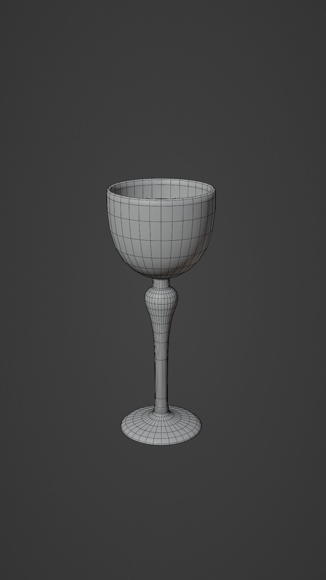 Crystal Drinking Glasses Low-poly 3D model_12