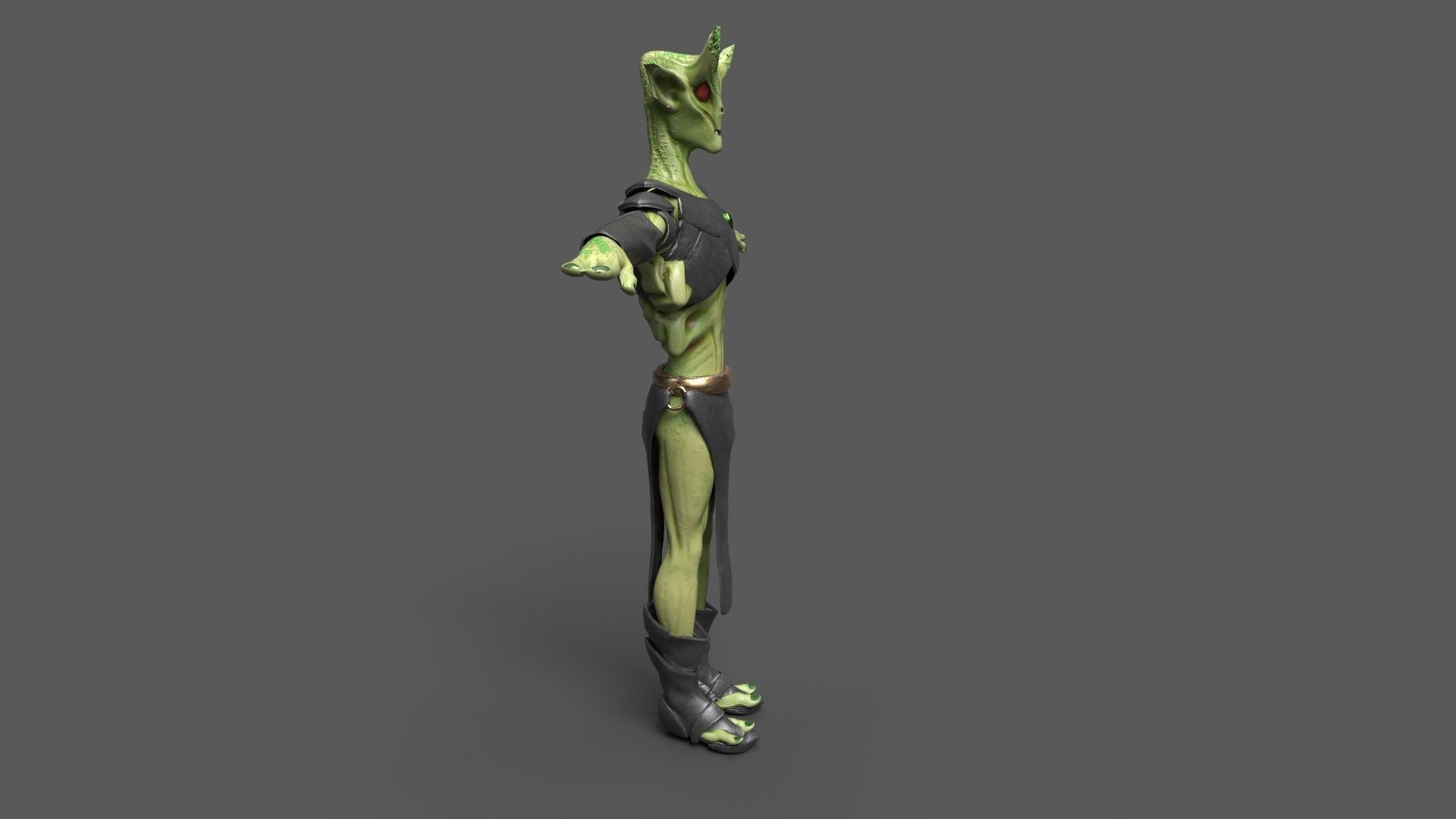 Monster 3d Character Low-poly 3D model_3