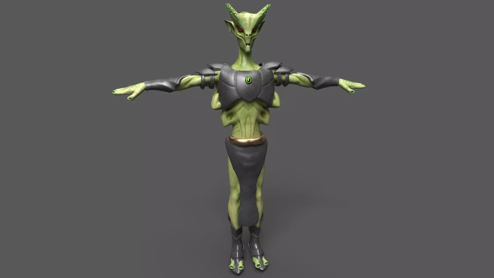 Monster 3d Character Low-poly 3D model_0