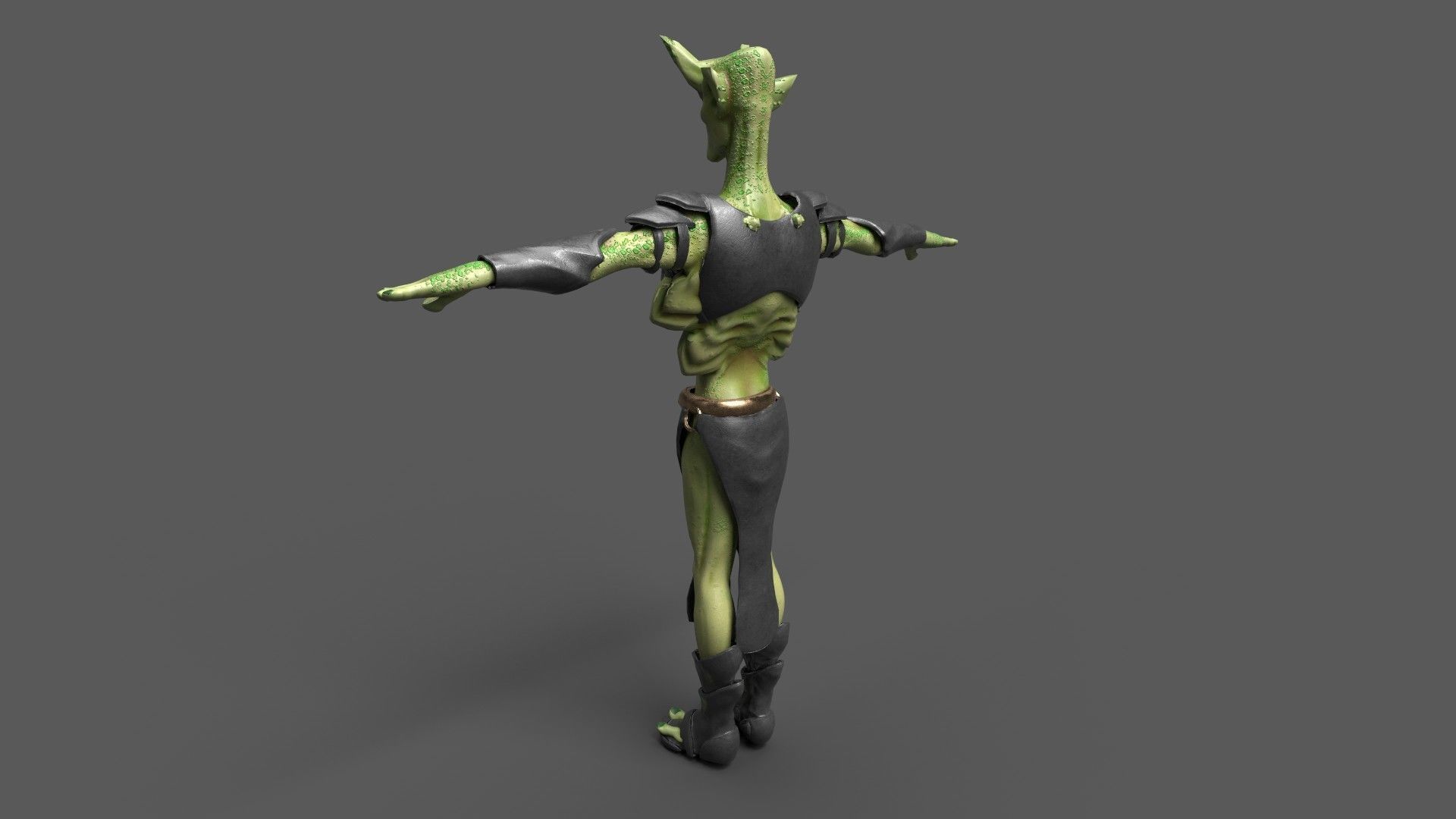 Monster 3d Character Low-poly 3D model_4