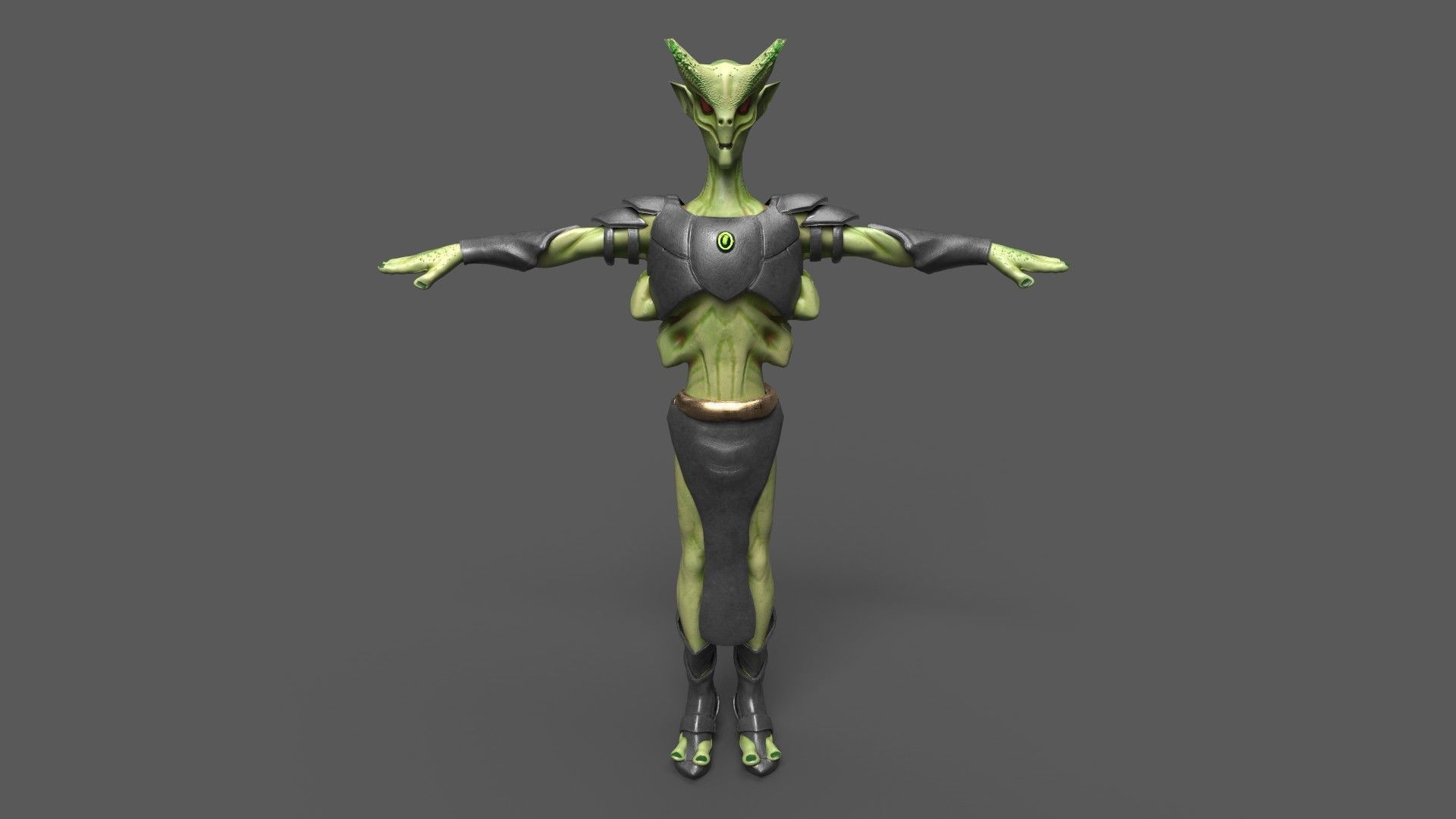 Monster 3d Character Low-poly 3D model_2