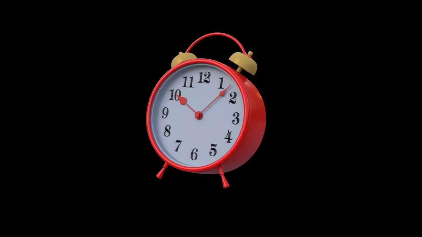 Alarm Clock 3D model_0