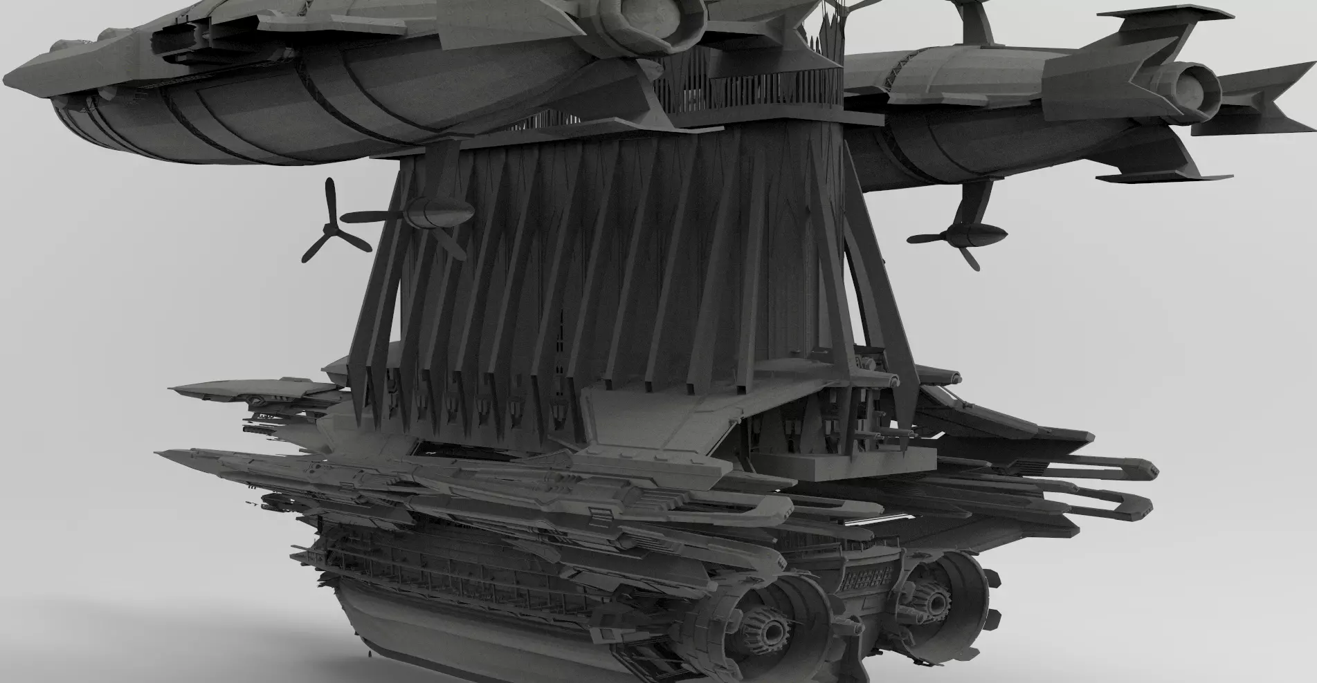Lord Emperor Coronation Airship 3D model