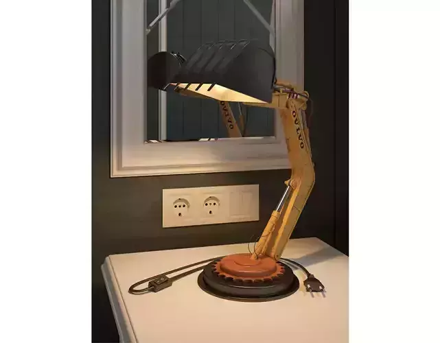 Digger desk lamp Free 3D model