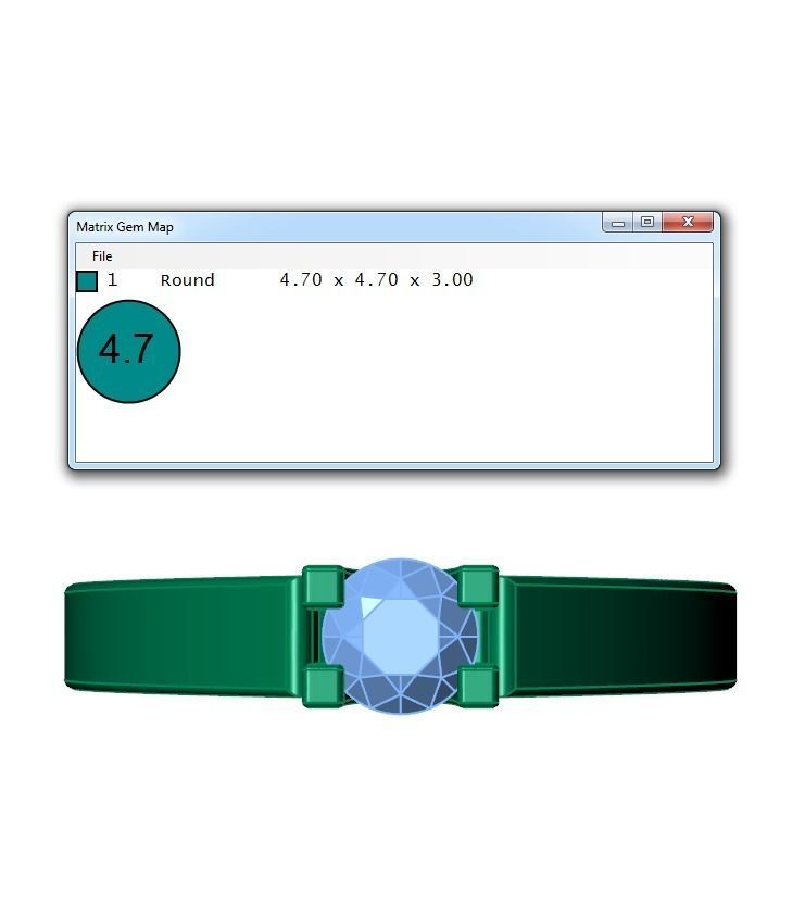 Ring191 diamond solitaire engagement ring gold 3D print model_6