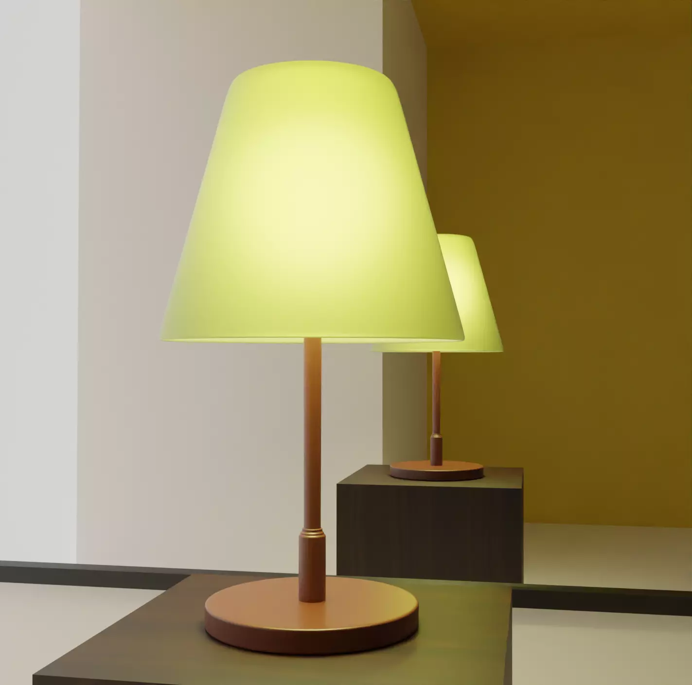 Lamp 3d model  Low-poly 3D model_0