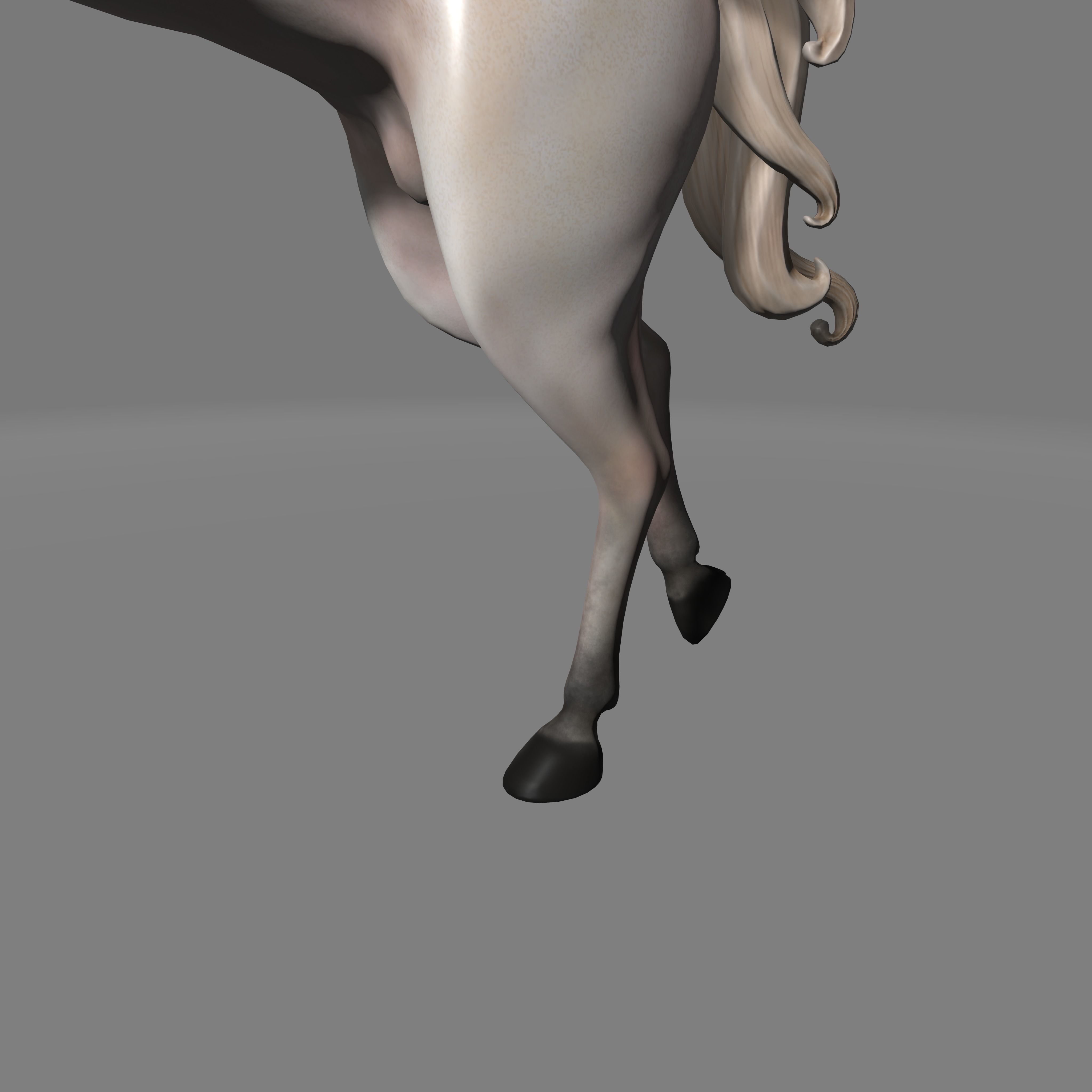 unicorn flying in air 3D model_1