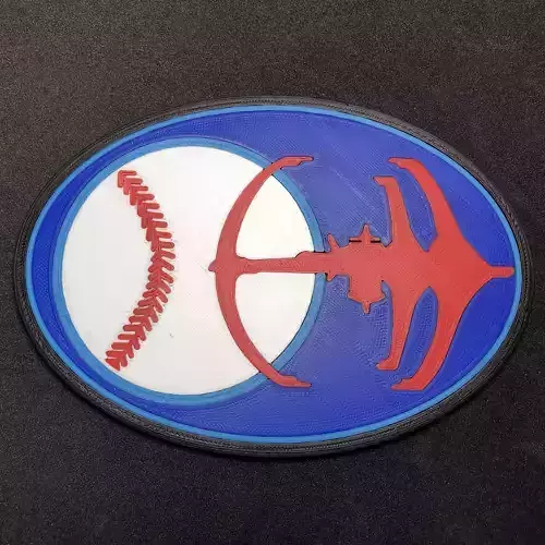 DS9 Niners Baseball Team Logo Coaster 3D print model