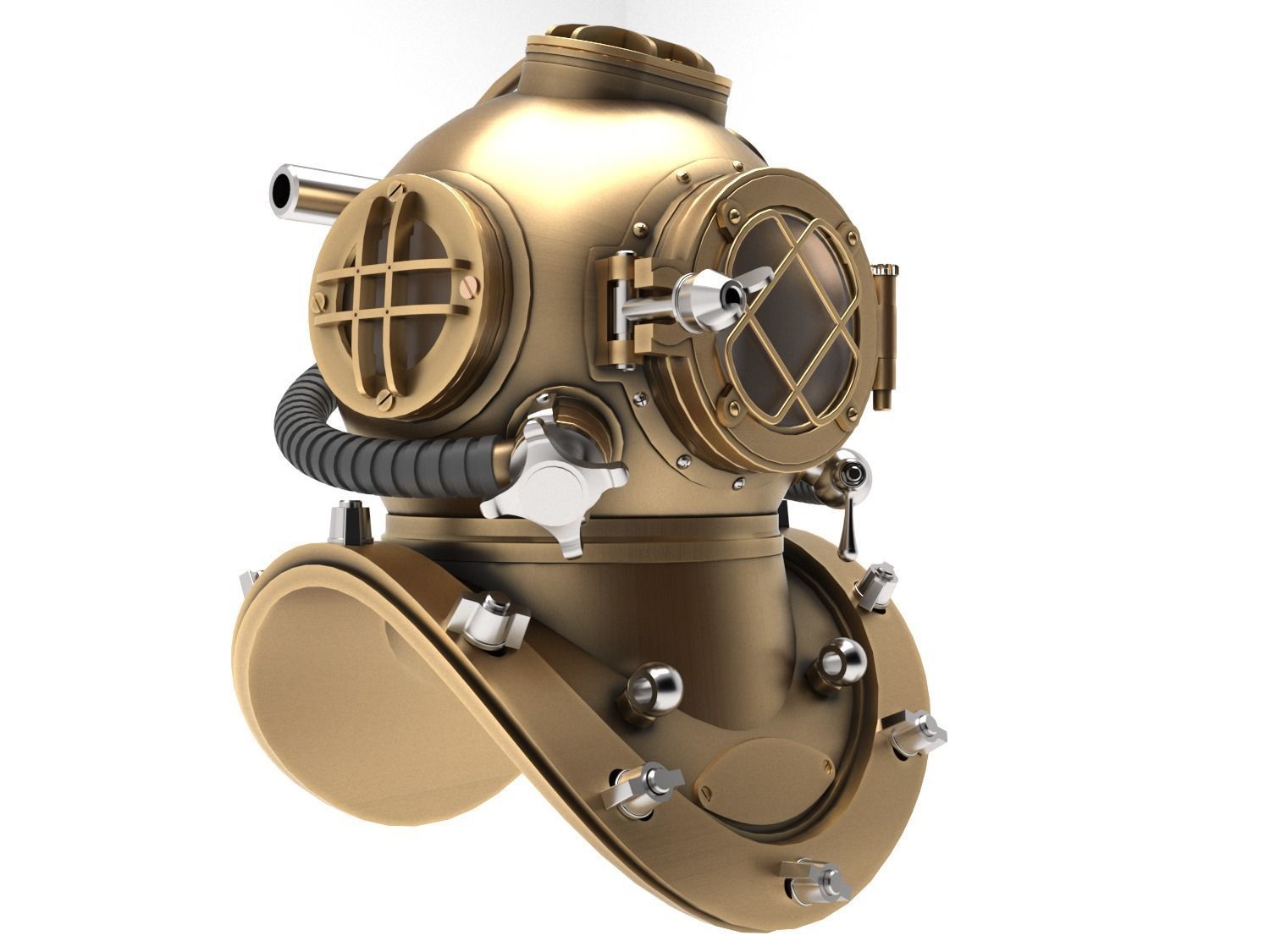 Diving Helmet 3D model_8