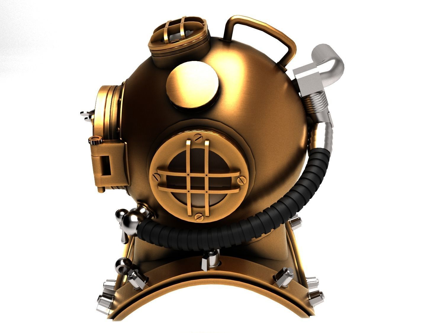 Diving Helmet 3D model_3