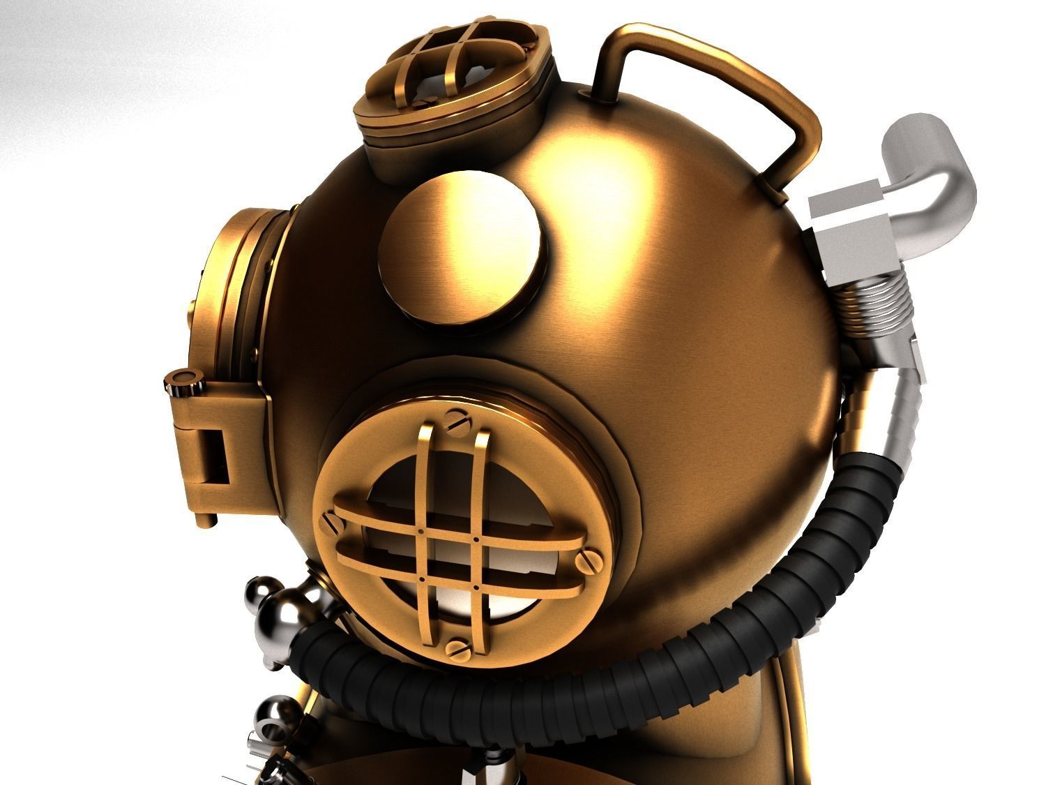 Diving Helmet 3D model_4