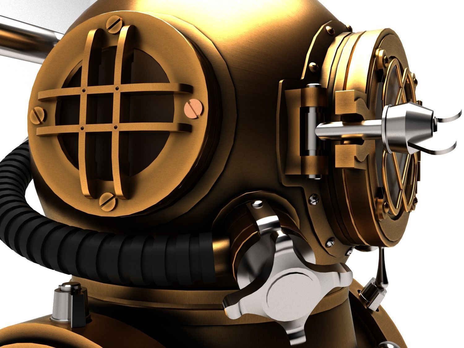 Diving Helmet 3D model_5