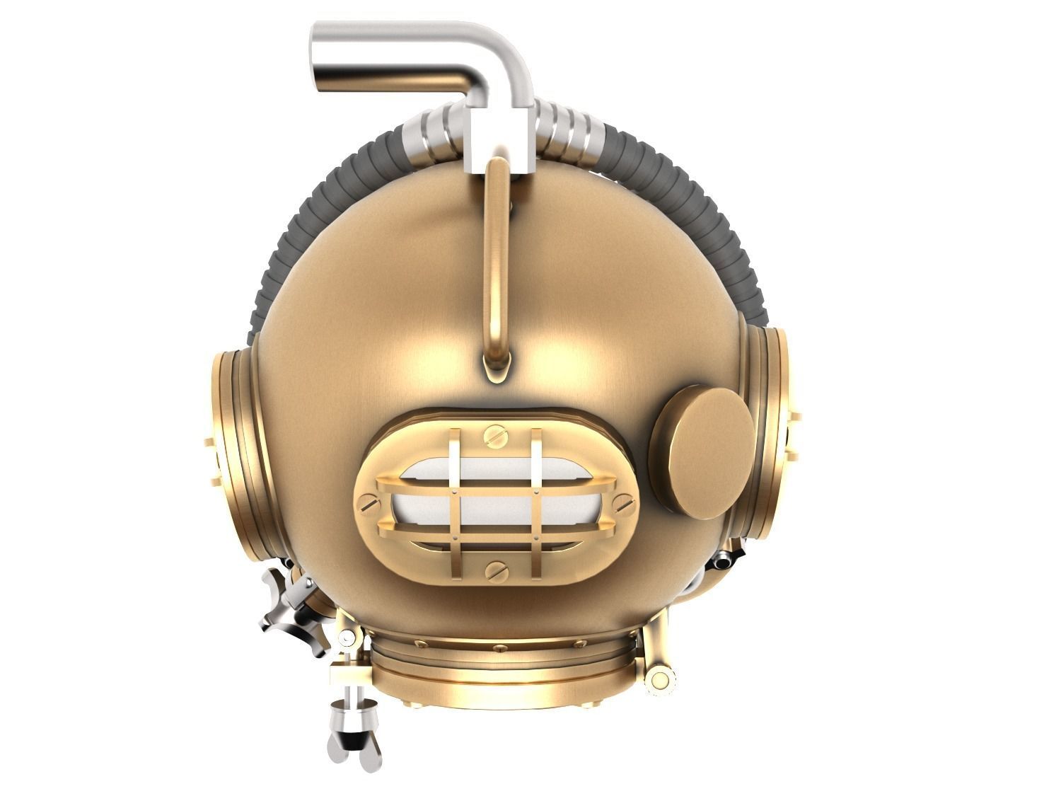 Diving Helmet 3D model_6