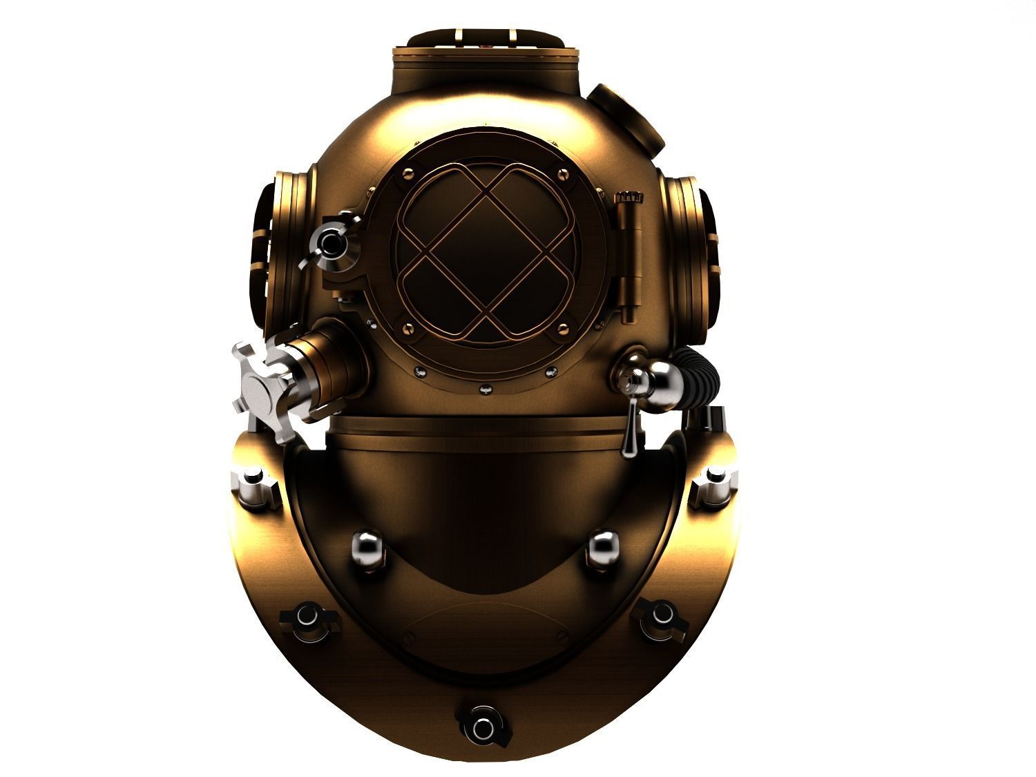 Diving Helmet 3D model_1