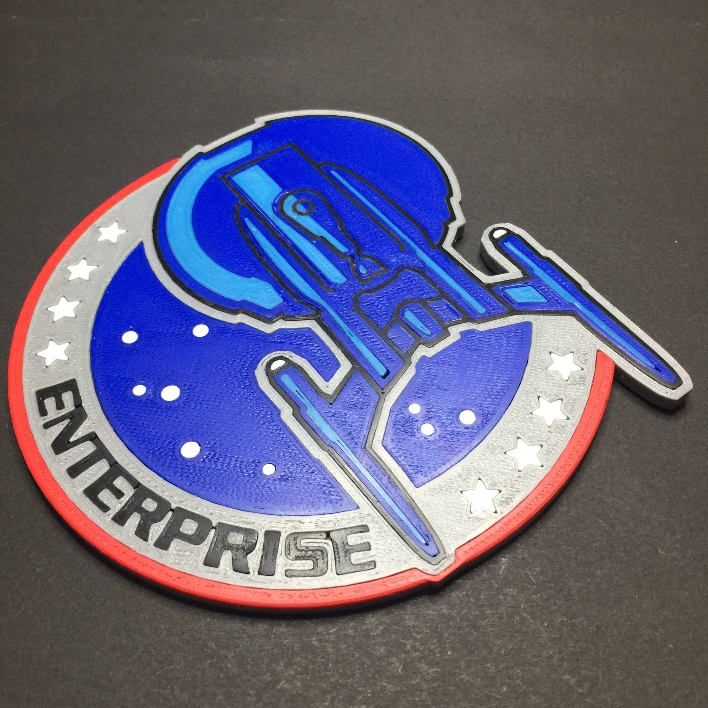 Enterprise NX01 Patch Coaster 3D print model_4