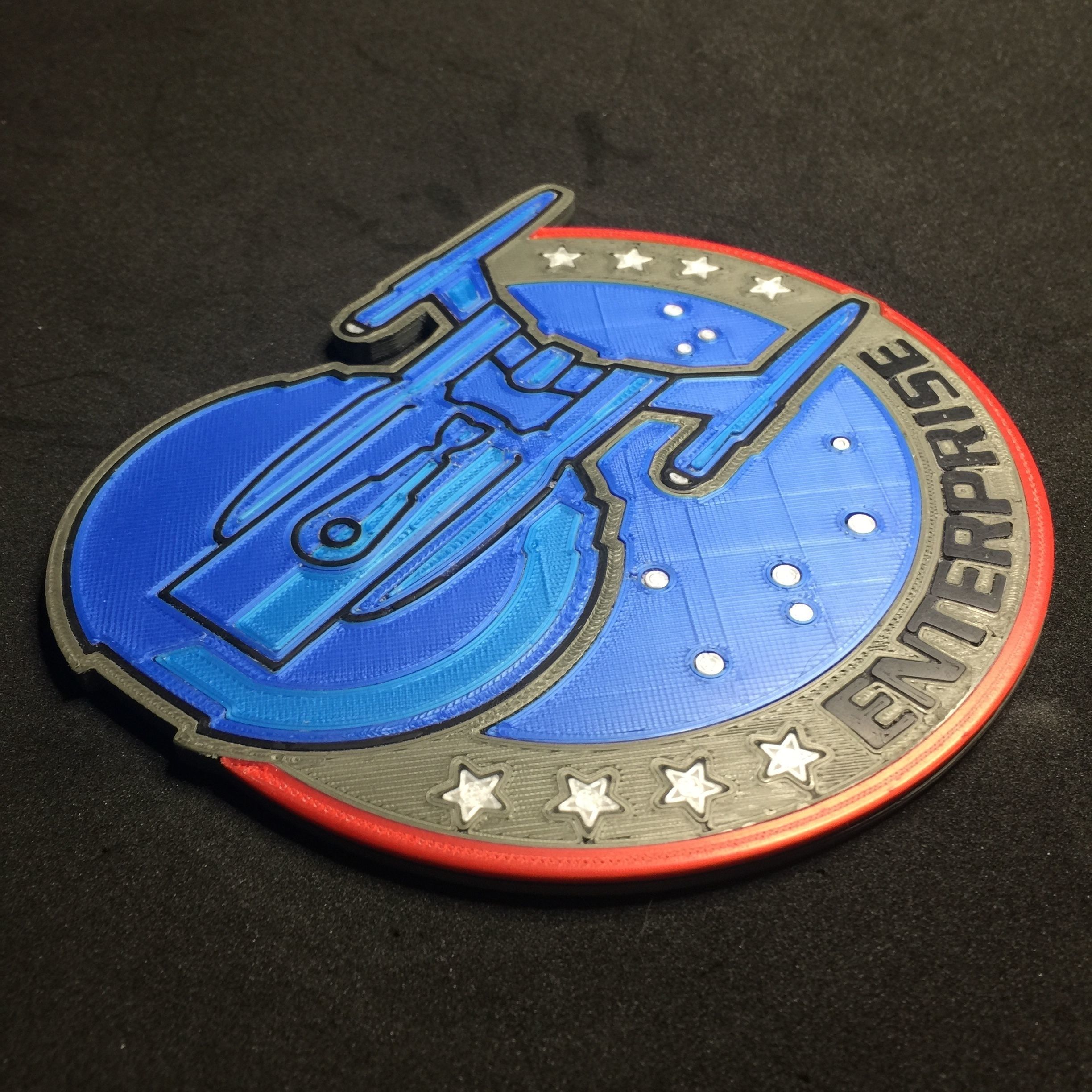 Enterprise NX01 Patch Coaster 3D print model_8