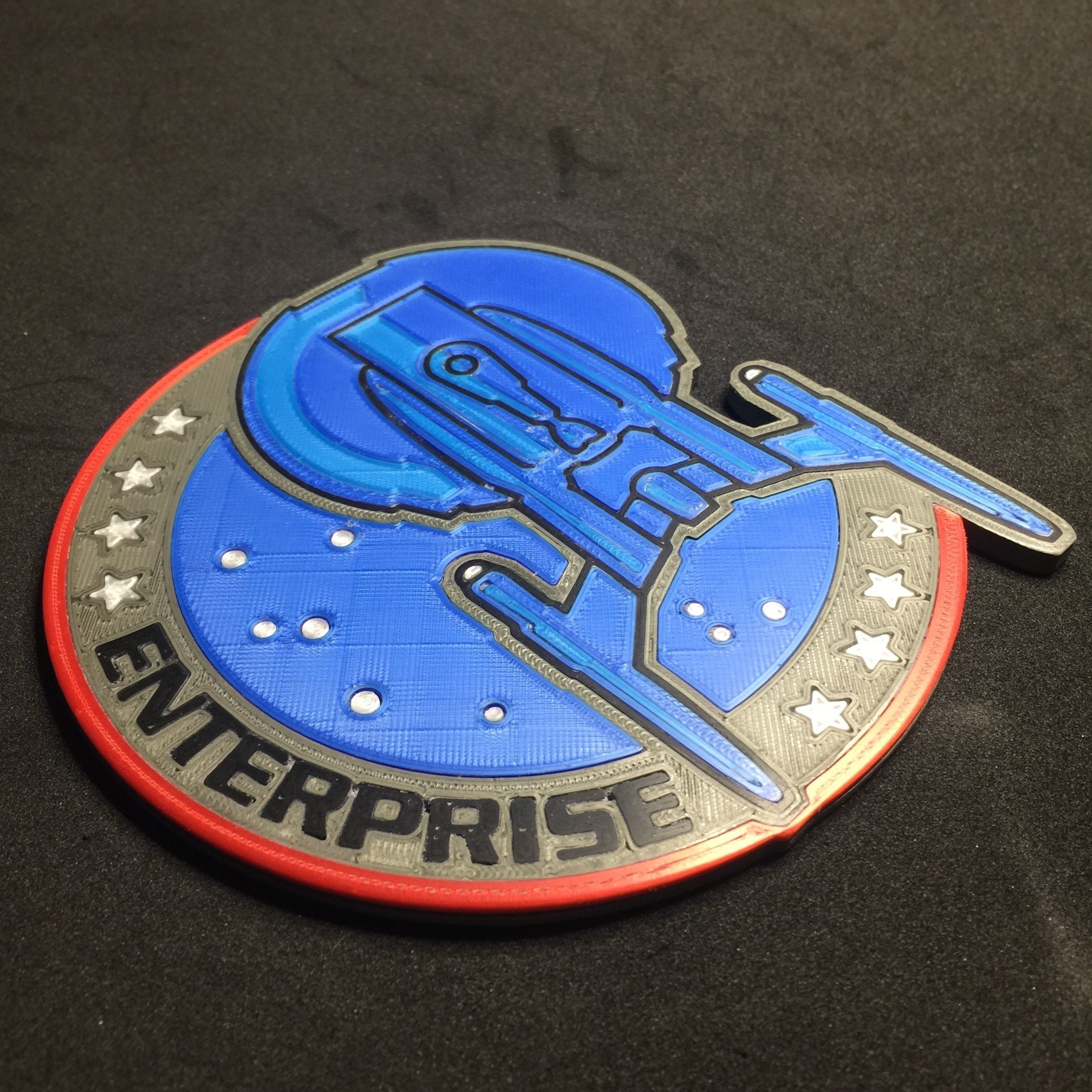 Enterprise NX01 Patch Coaster 3D print model_9