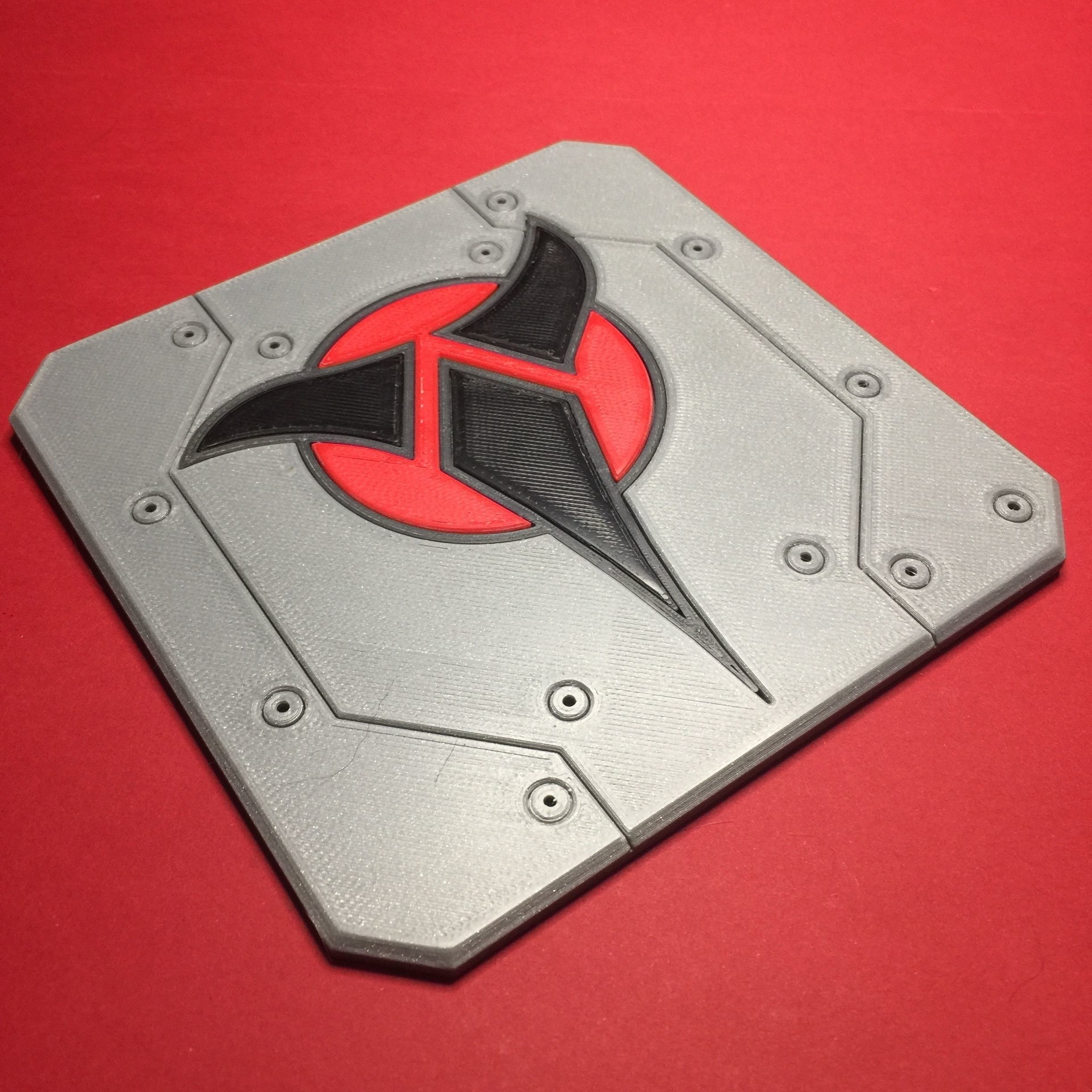 Klingon Emblem Coaster 3D print model_2