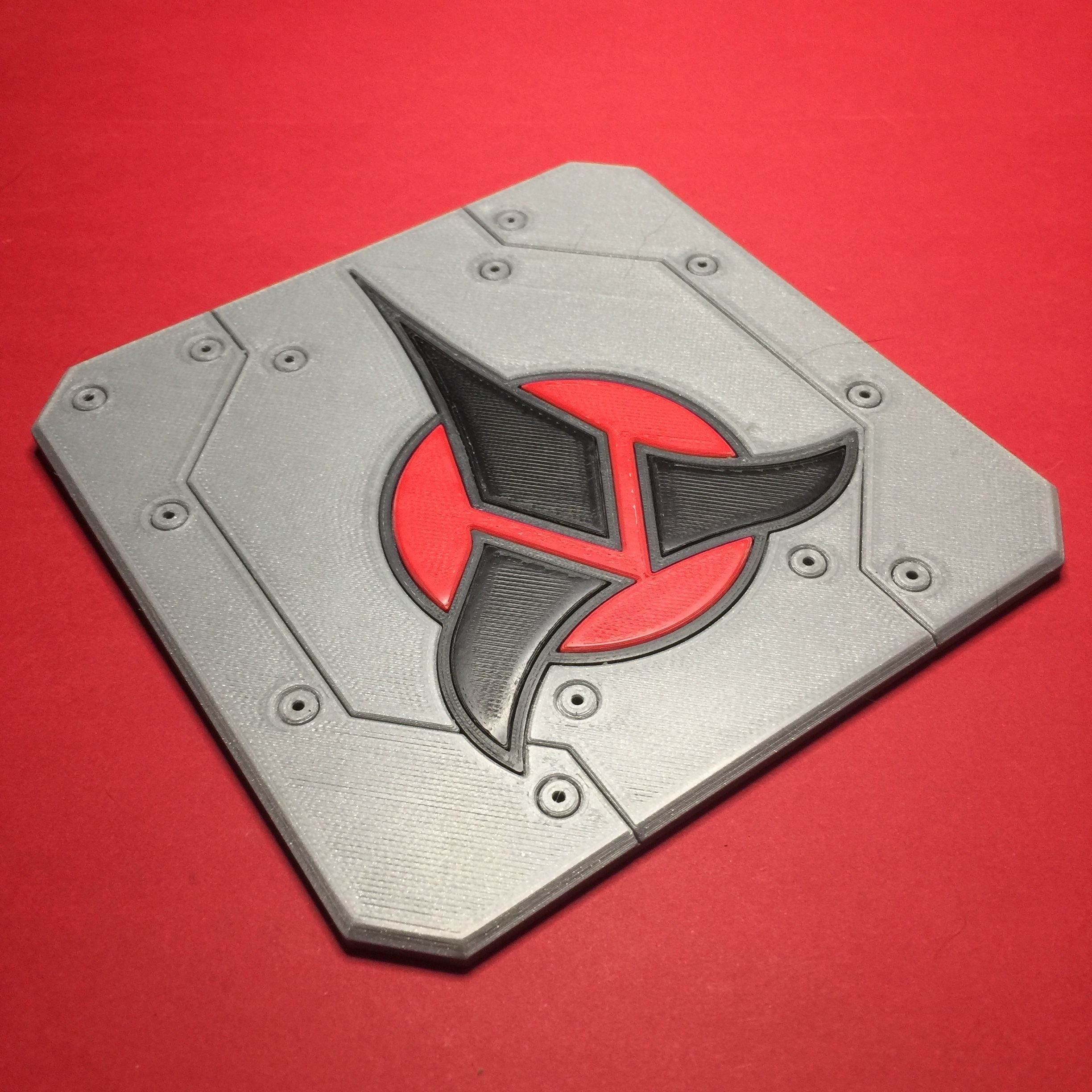 Klingon Emblem Coaster 3D print model_4