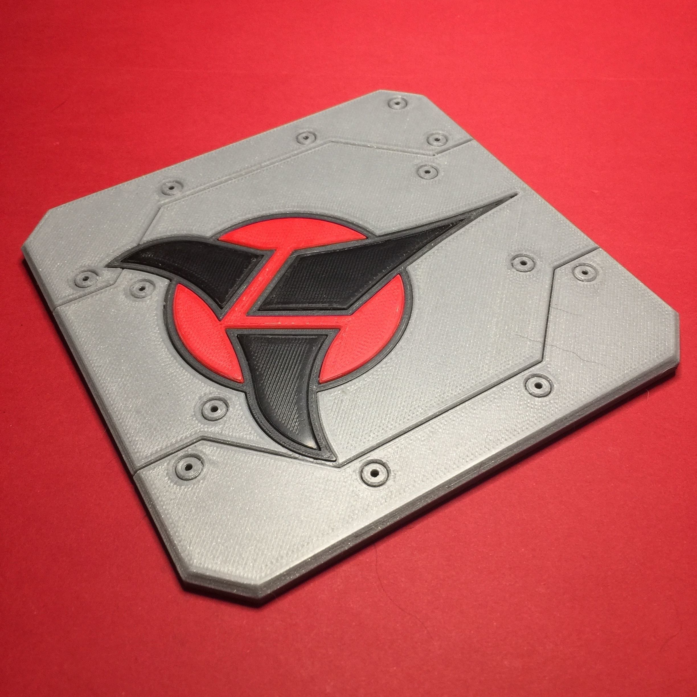 Klingon Emblem Coaster 3D print model_1