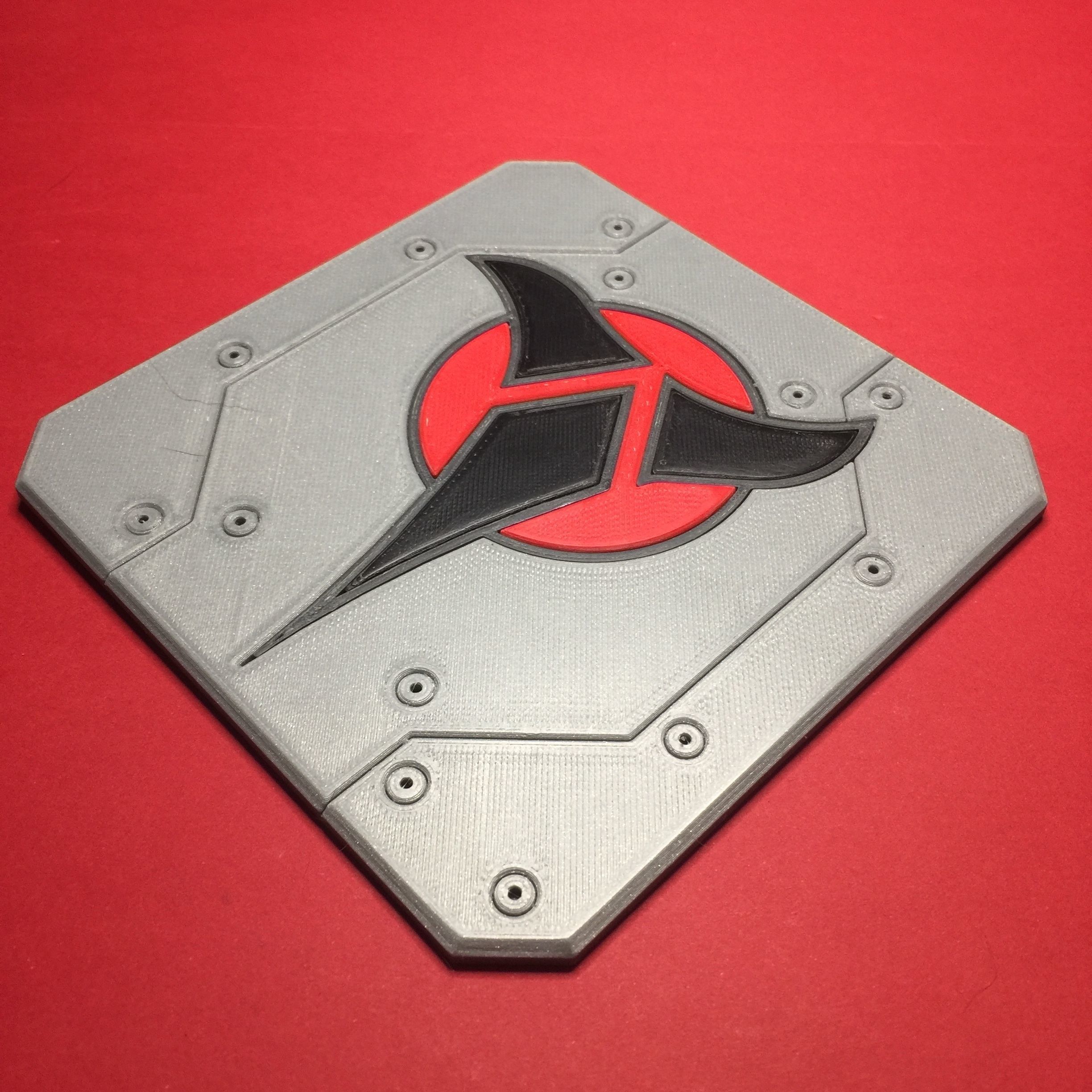 Klingon Emblem Coaster 3D print model_3