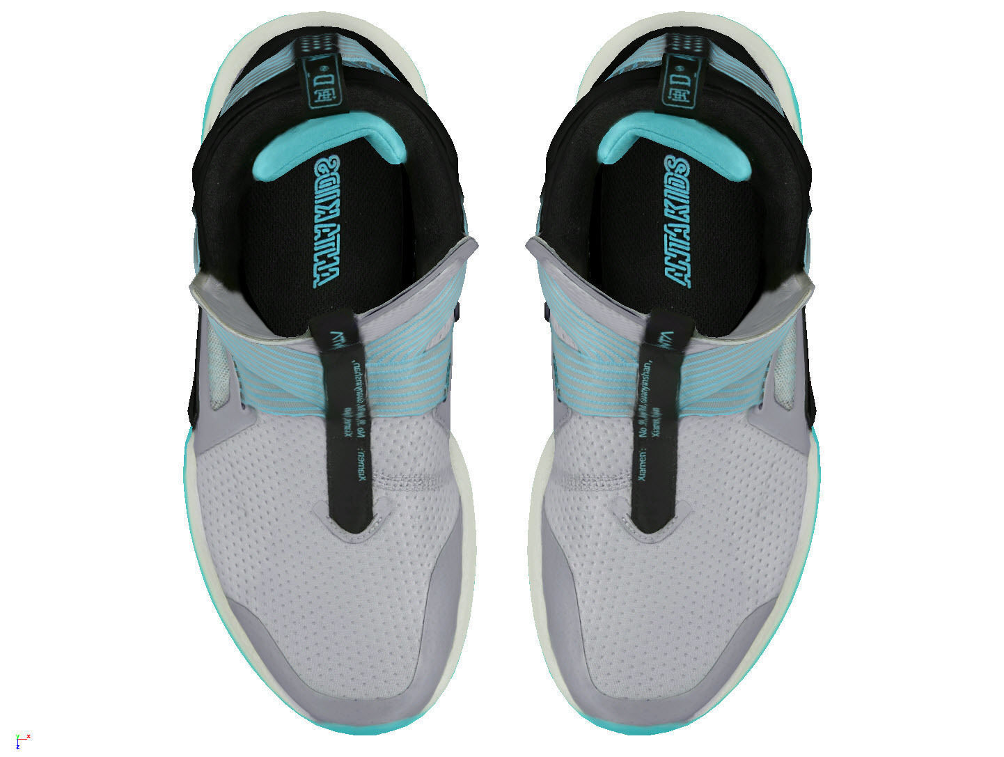 Cyberpunk fashion sneaker 4 Urban Techwear scifi future shoes  Low-poly 3D model_8