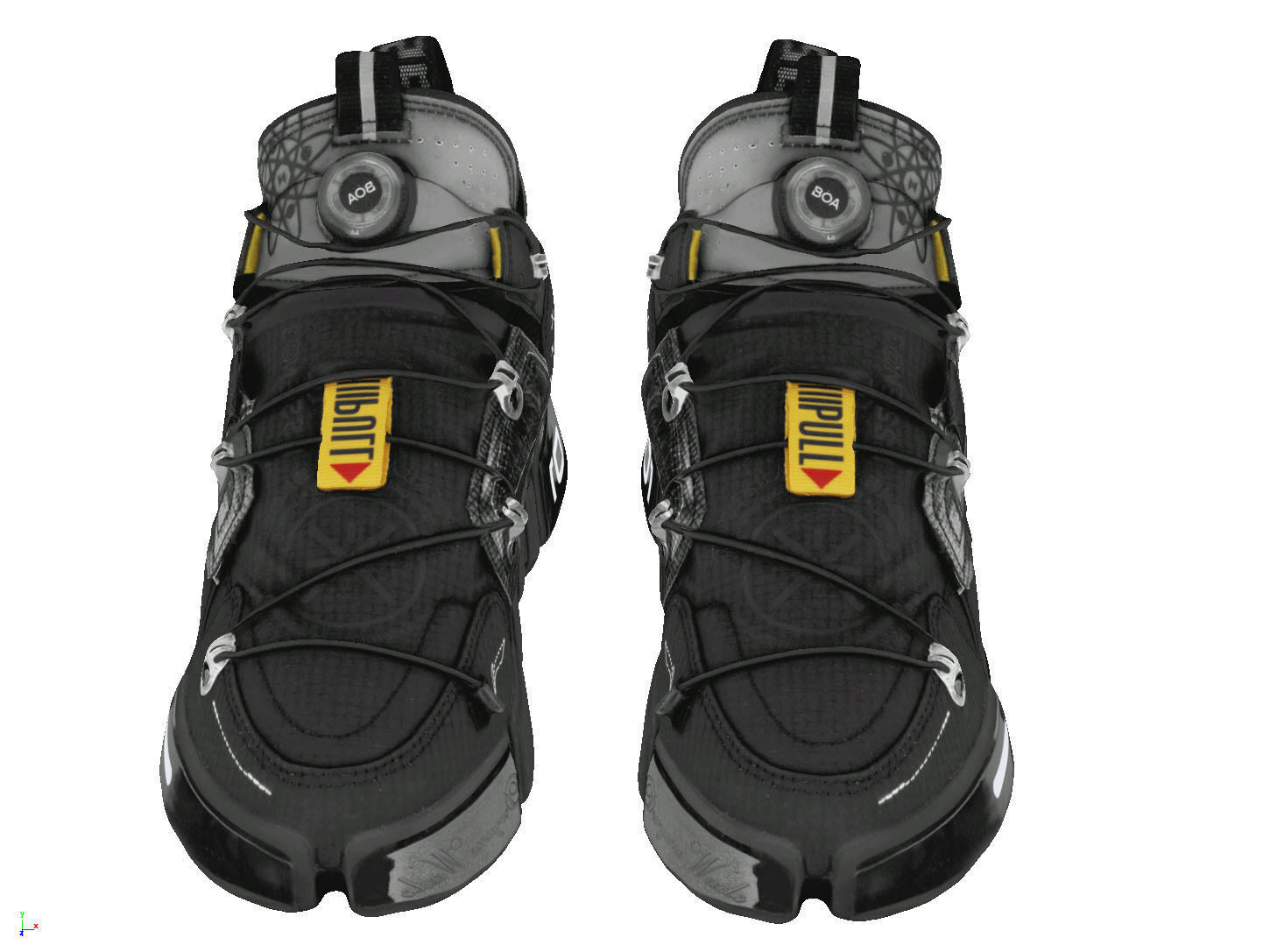 Cyberpunk fashion sneaker 5 Urban Techwear scifi future shoes  Low-poly 3D model_2