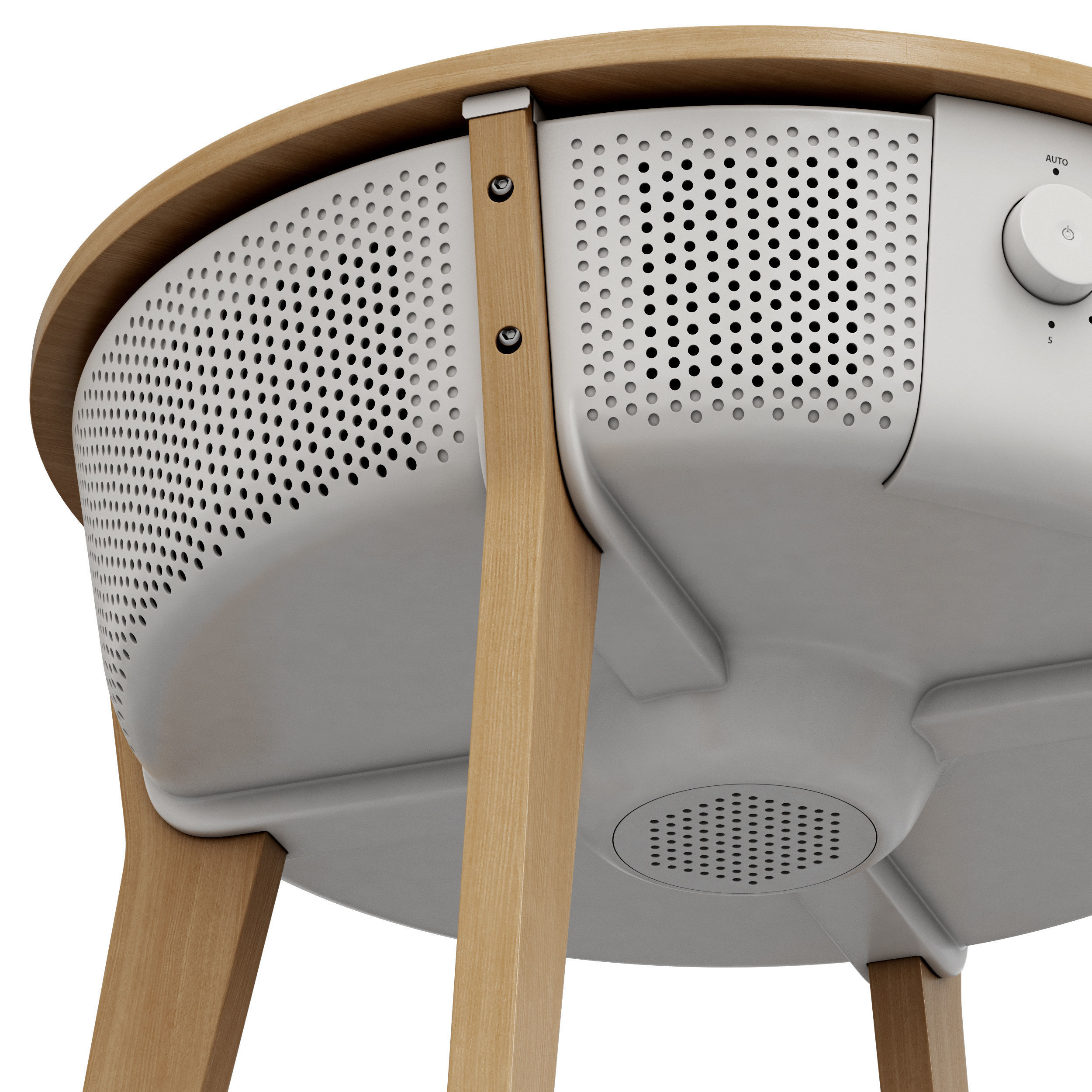 Ikea STARKVIND table with air purifier 3D model_5