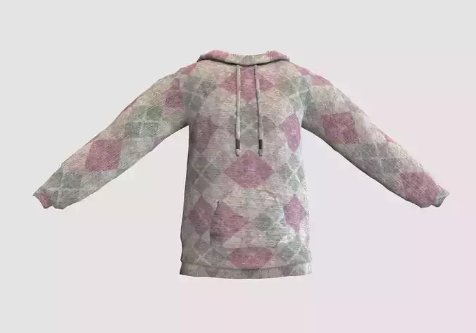 white checkered hoodie 