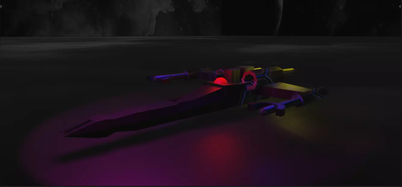 X-Wing From Star wars 3D model Free low-poly 3D model