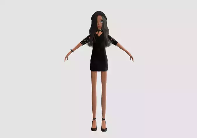 teenage cartoon girl 