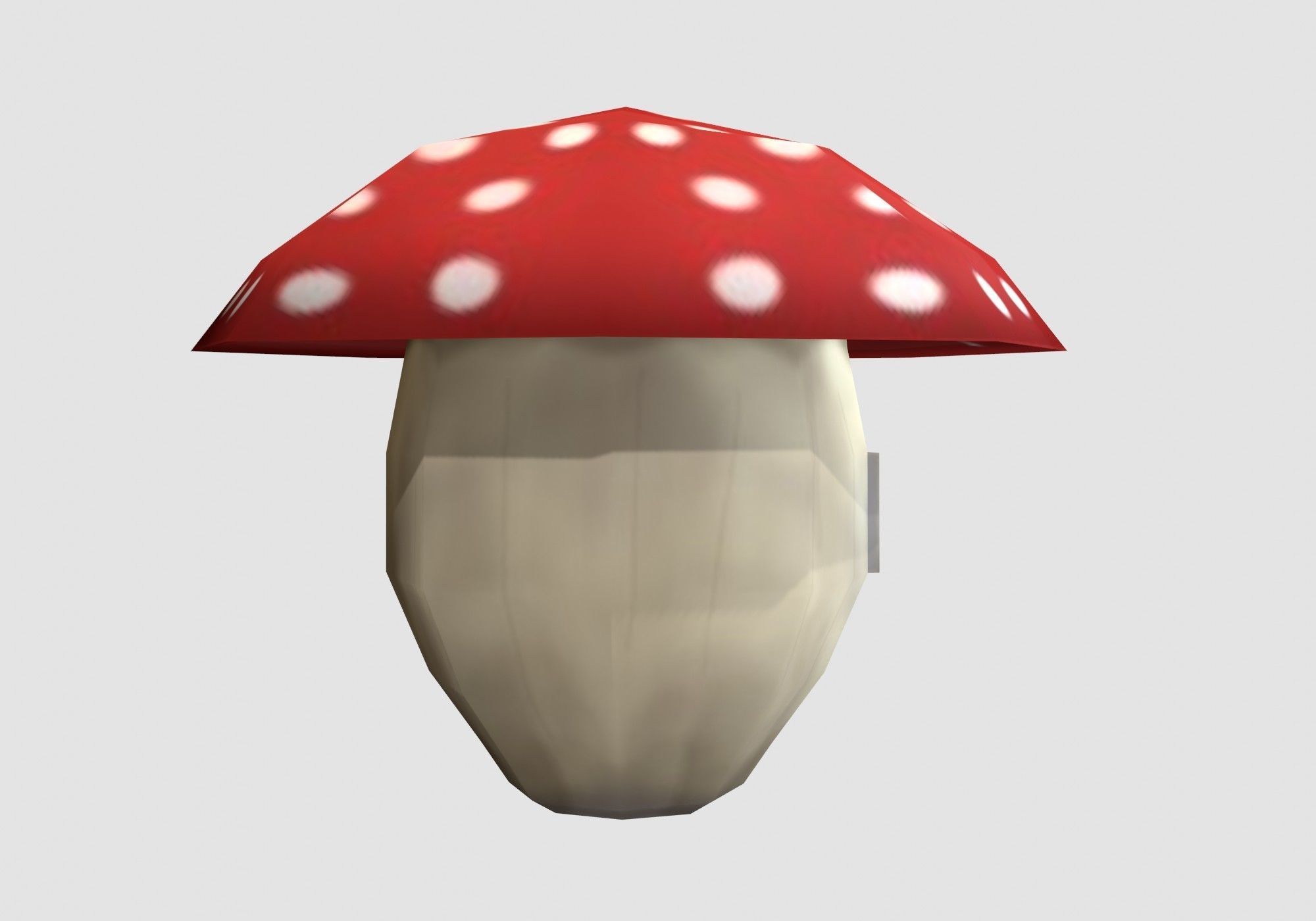 little mushroom house Low-poly 3D model_4