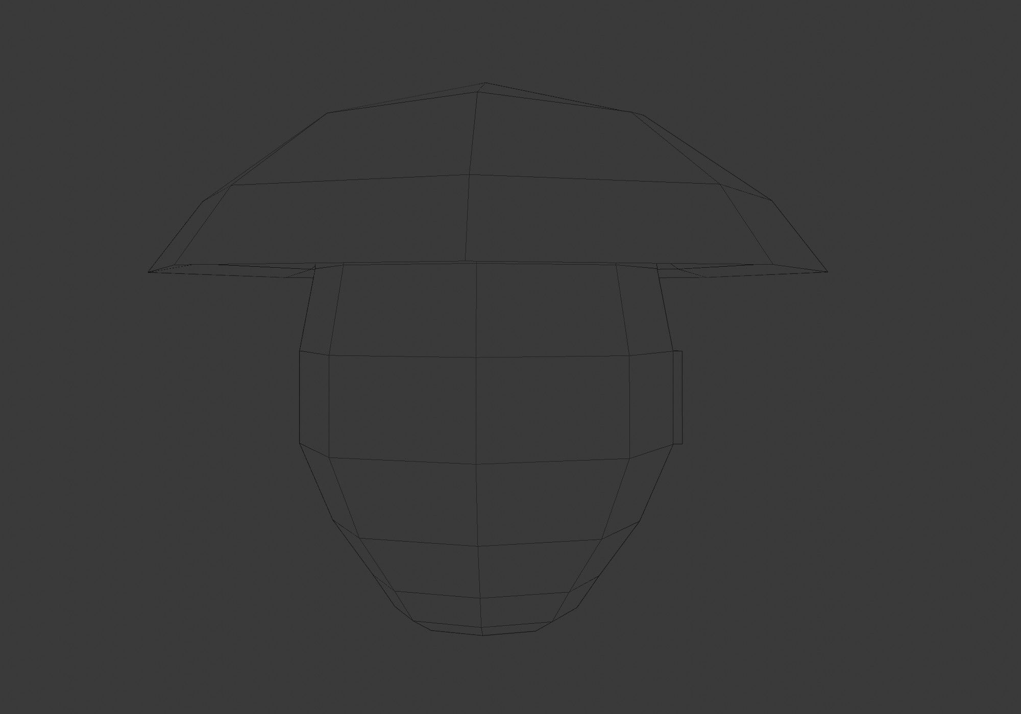 little mushroom house Low-poly 3D model_9