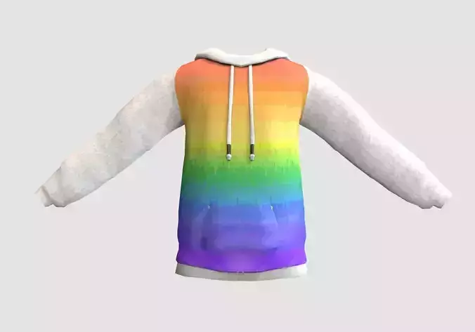 colorful rainbow hoodie 