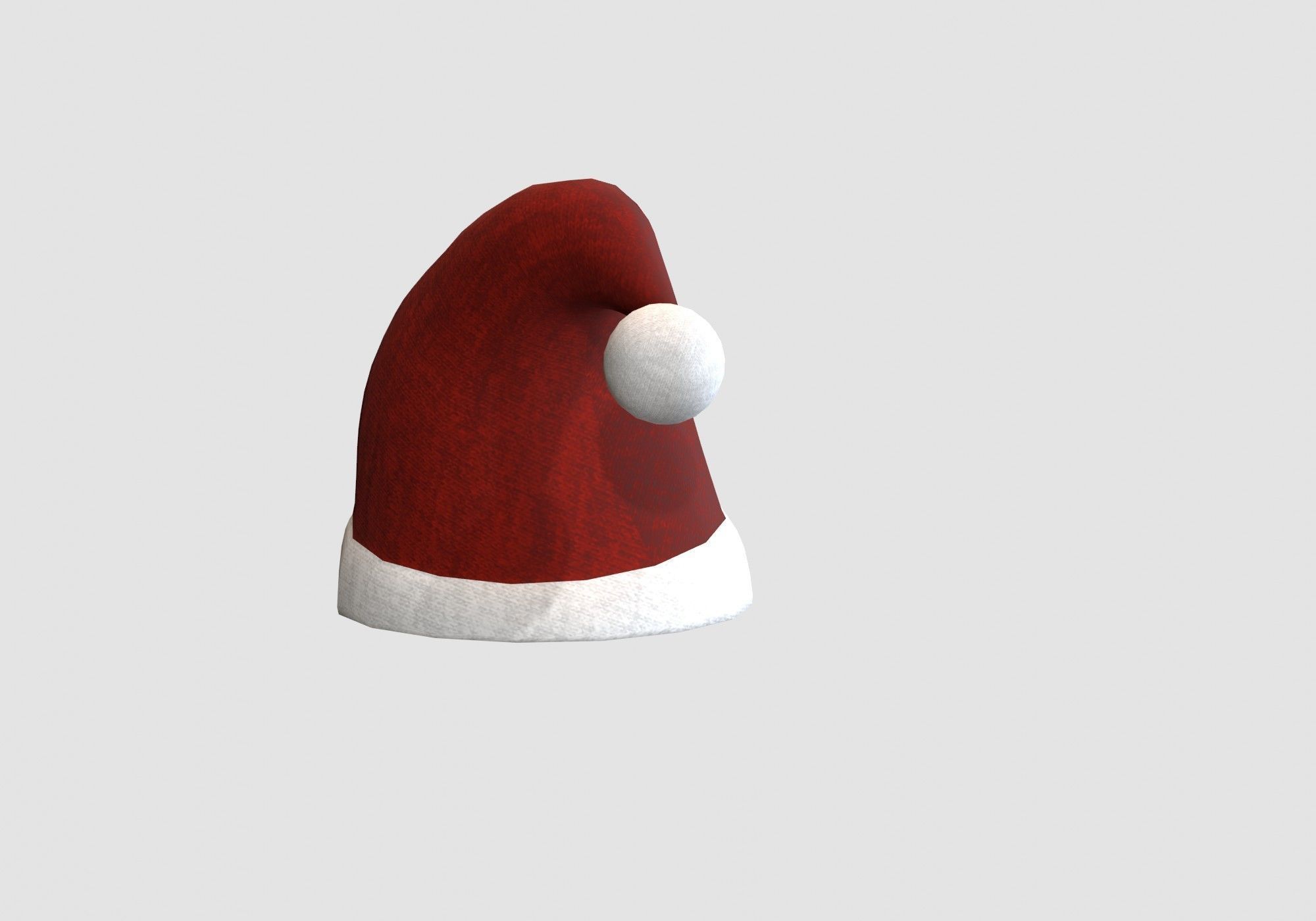 christmas hat headgear  3D model_4
