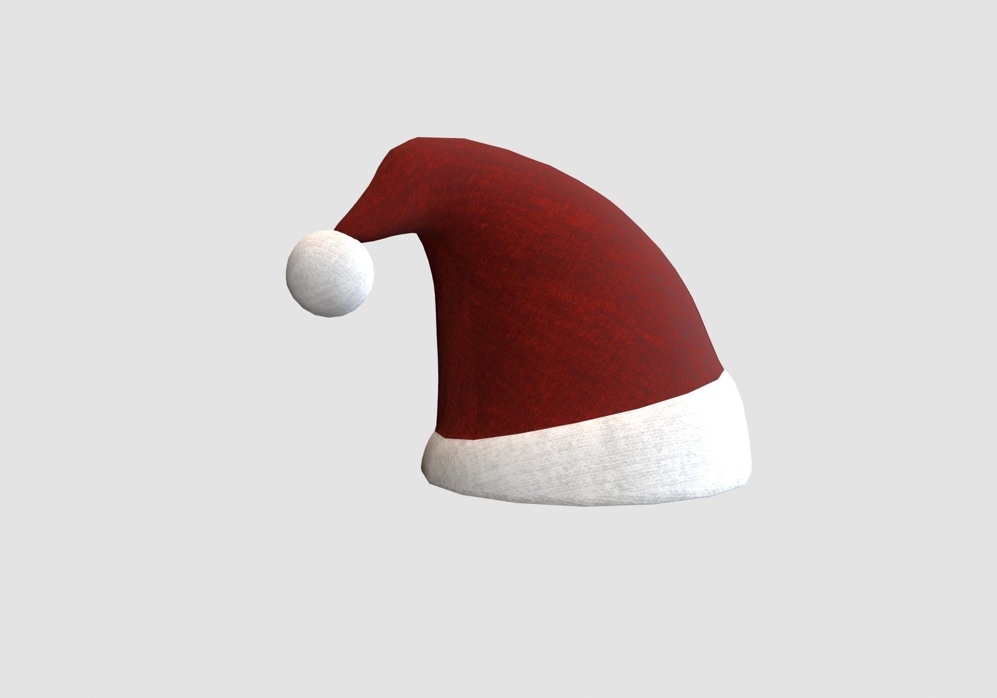 christmas hat headgear  3D model_2