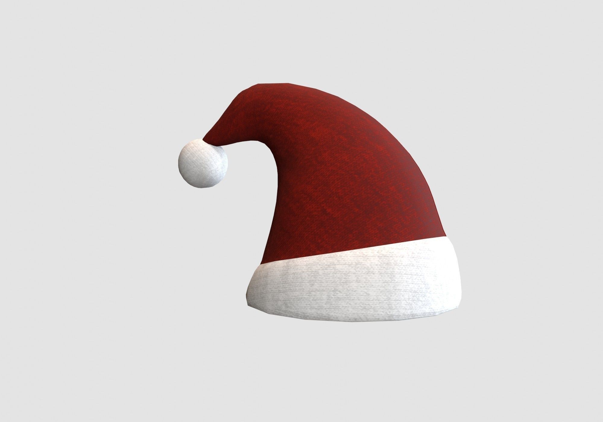 christmas hat headgear  3D model_1