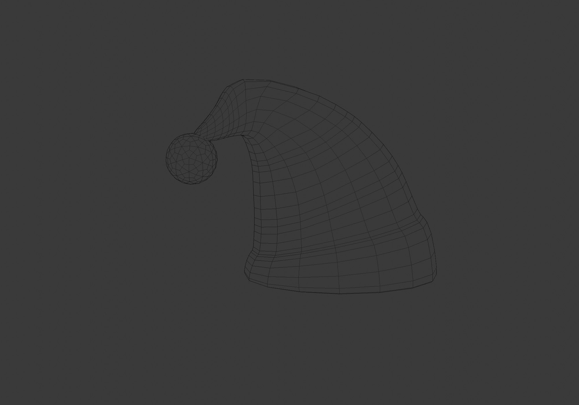 christmas hat headgear  3D model_7