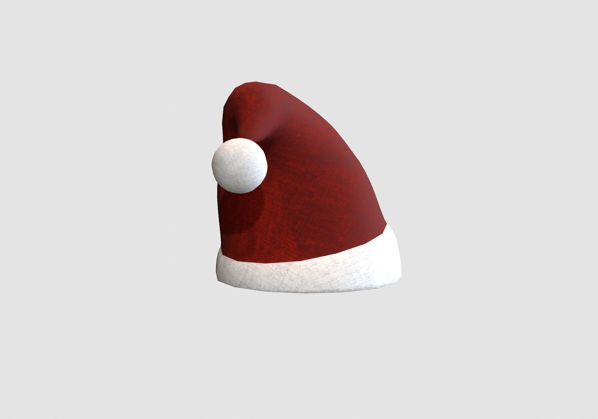 christmas hat headgear  3D model_3
