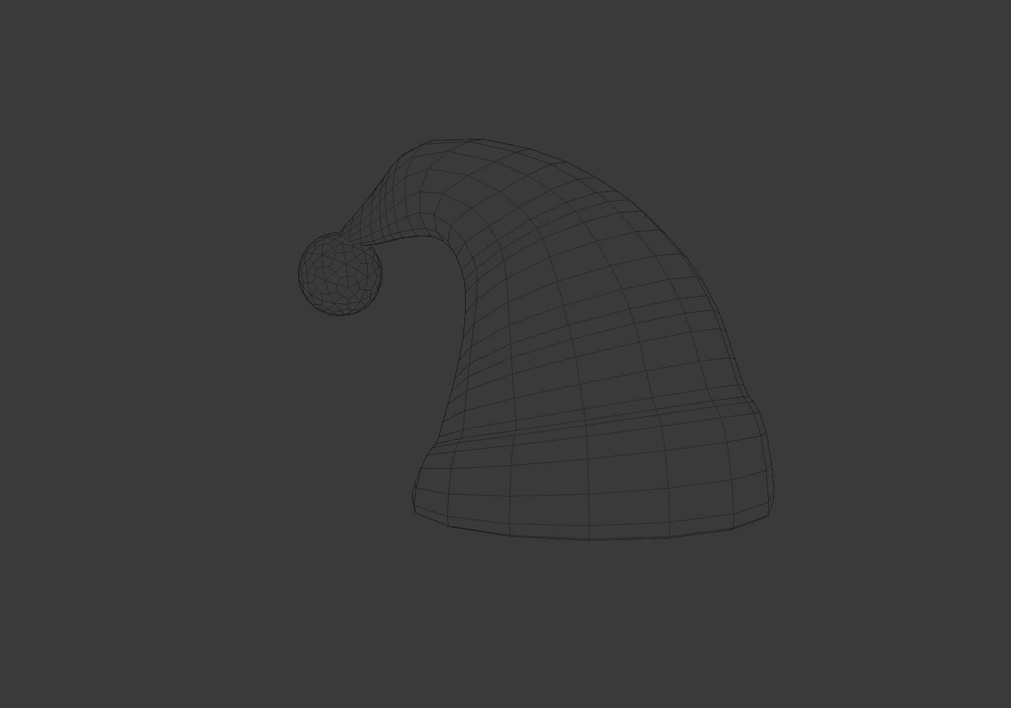 christmas hat headgear  3D model_6